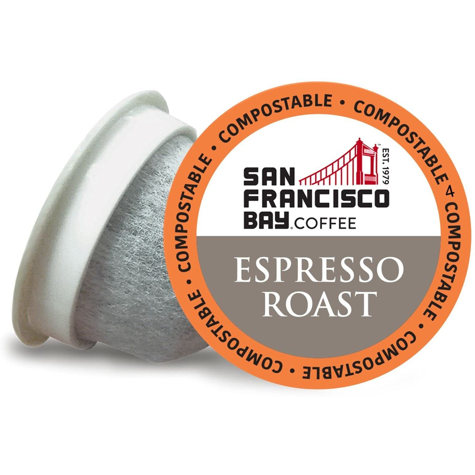San Francisco Bay Compostable Coffee Pods - Espresso Roast (80 Ct) K Cup Compatible Including Keurig 2.0, Dark Roast