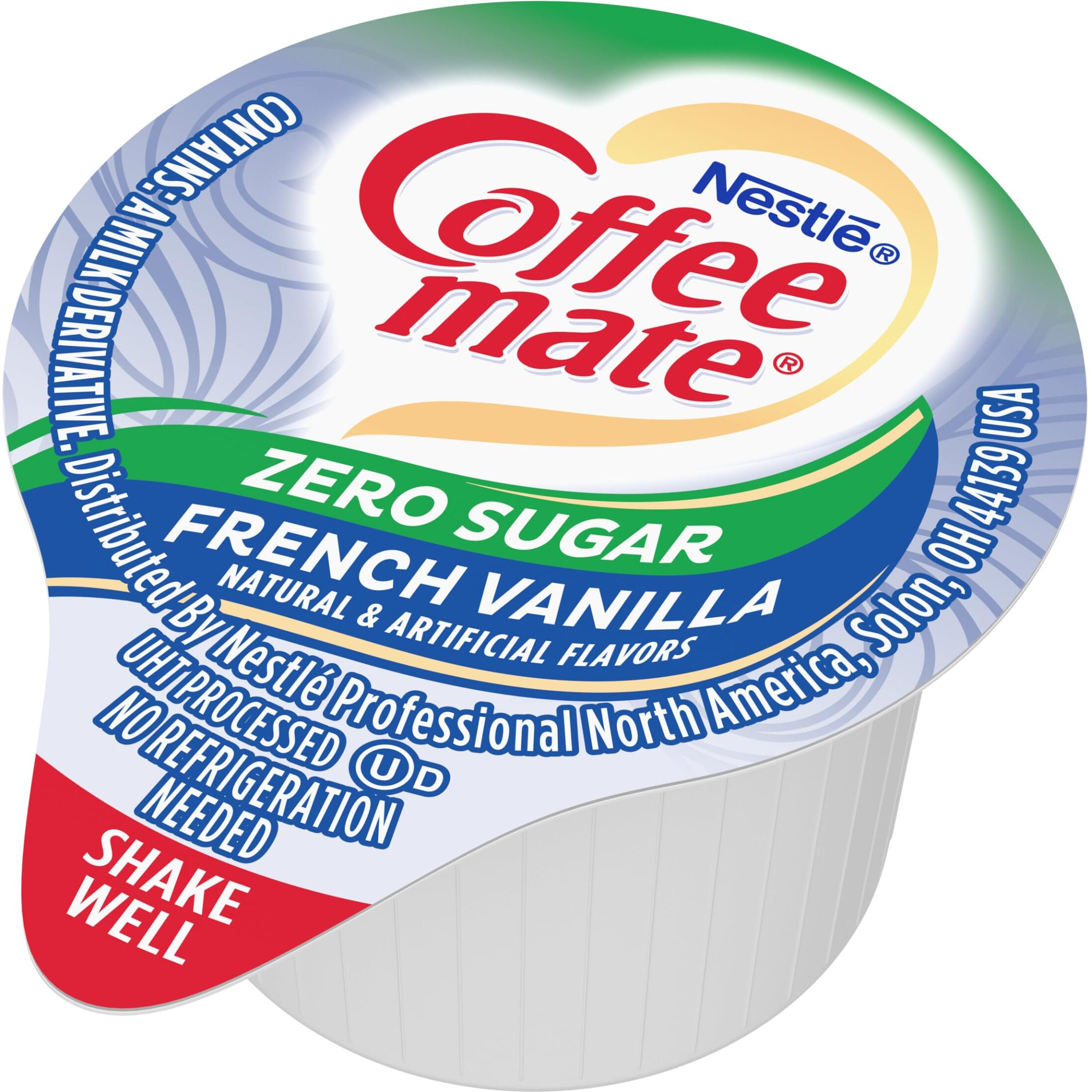 Nestle Coffee Mate Coffee Creamer, Sugar Free French Vanilla, Liquid Creamer Singles, Non Dairy, No Refrigeration, Box Of 50 Singles