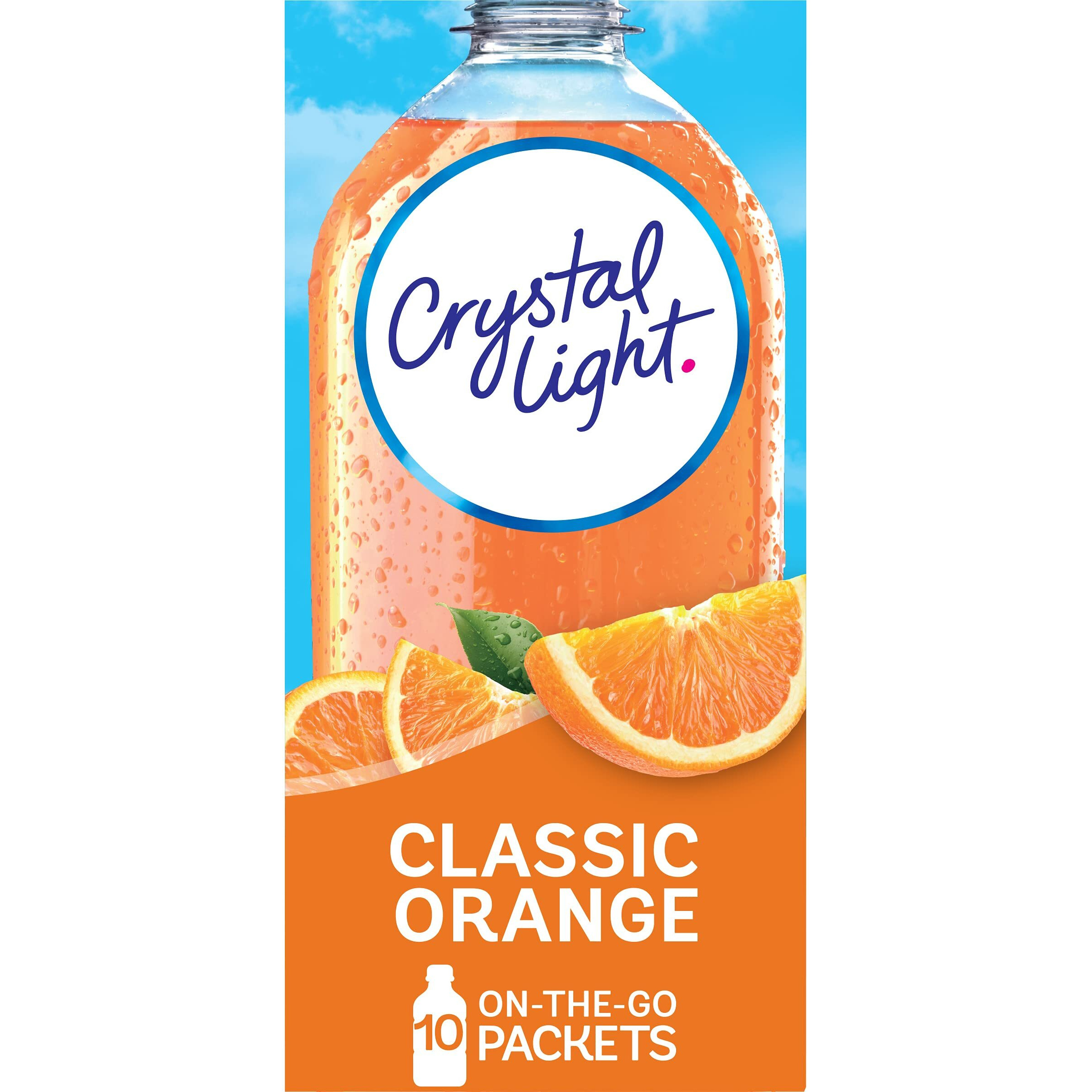 Crystal Light Drink Mix, Classic Orange,1.3 Oz( Pack Of 6)
