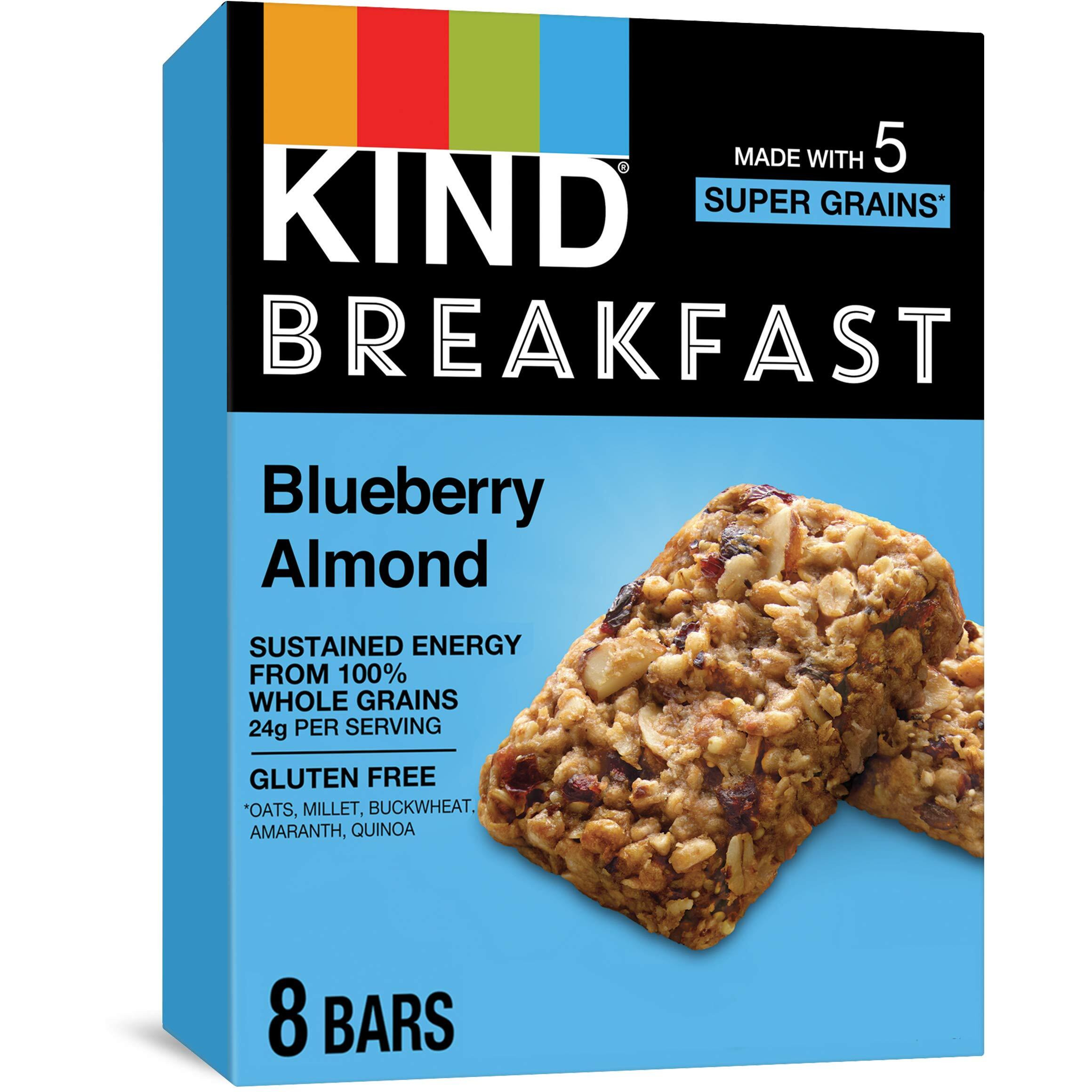 Kind Breakfast Bars, Blueberry Almond, Healthy Snacks, Gluten Free, 32 Count