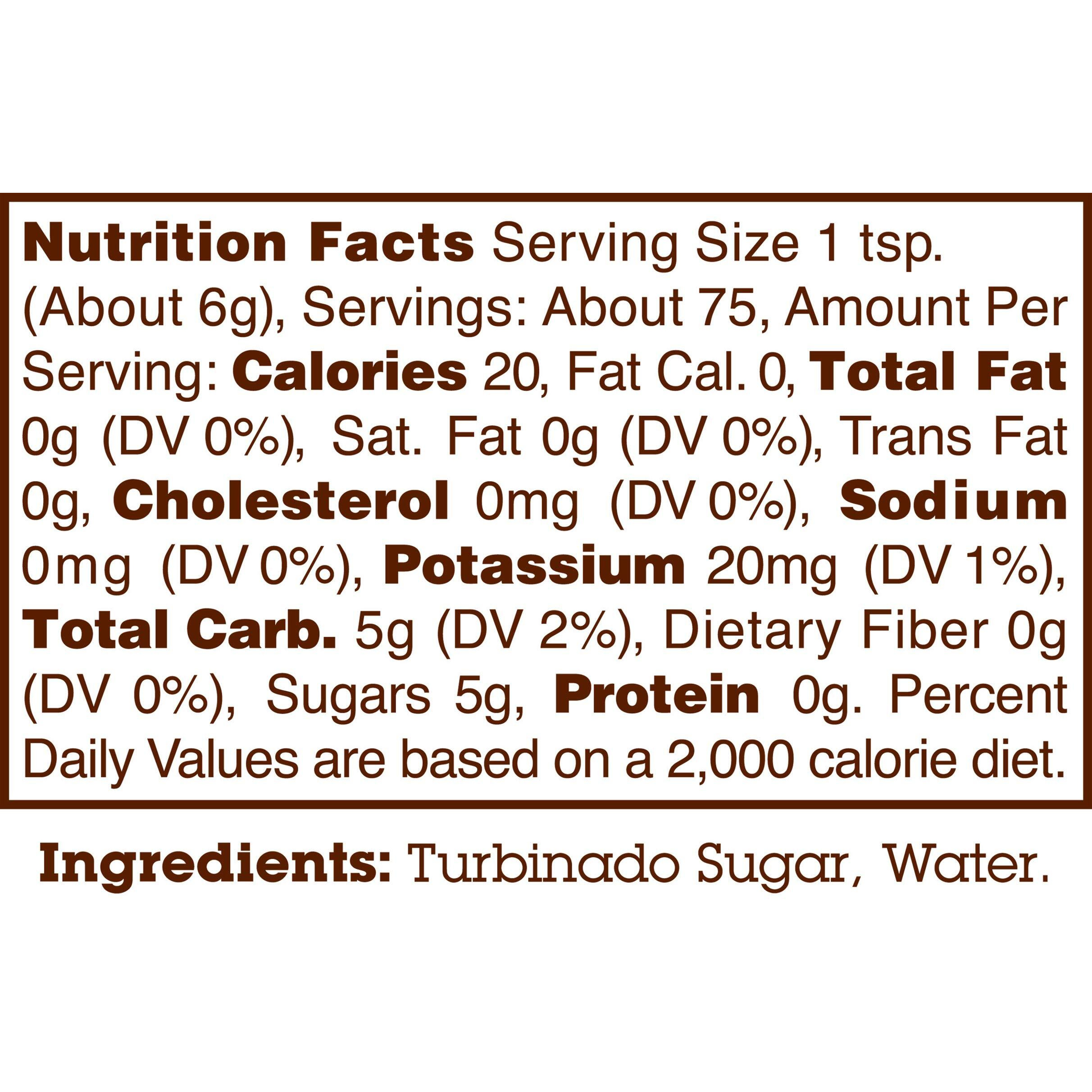 Sugar In The Raw Liquid Turbinado Cane Sugar, 12.5-Ounce Glass Bottle