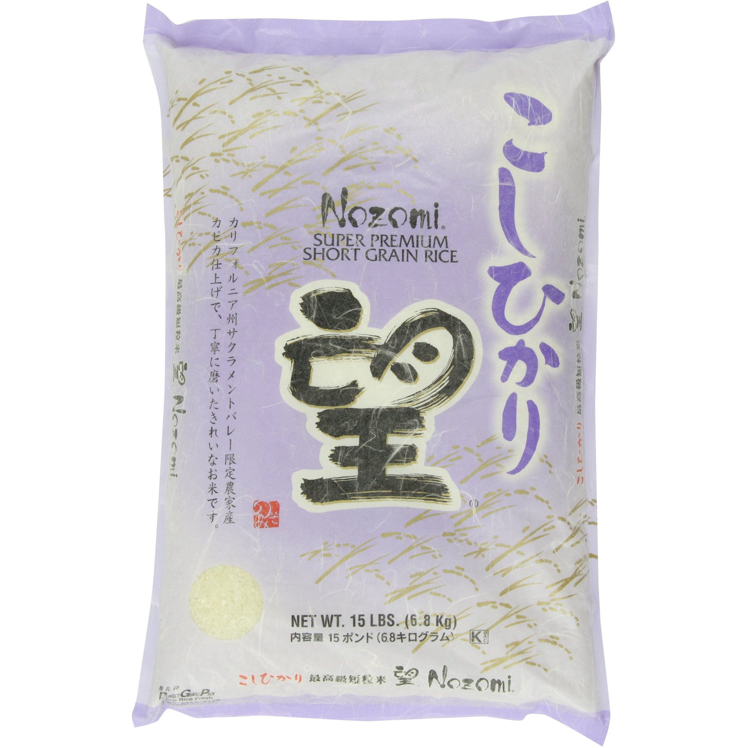 Nozomi Super Premium Short Grain Rice, 15-Pound