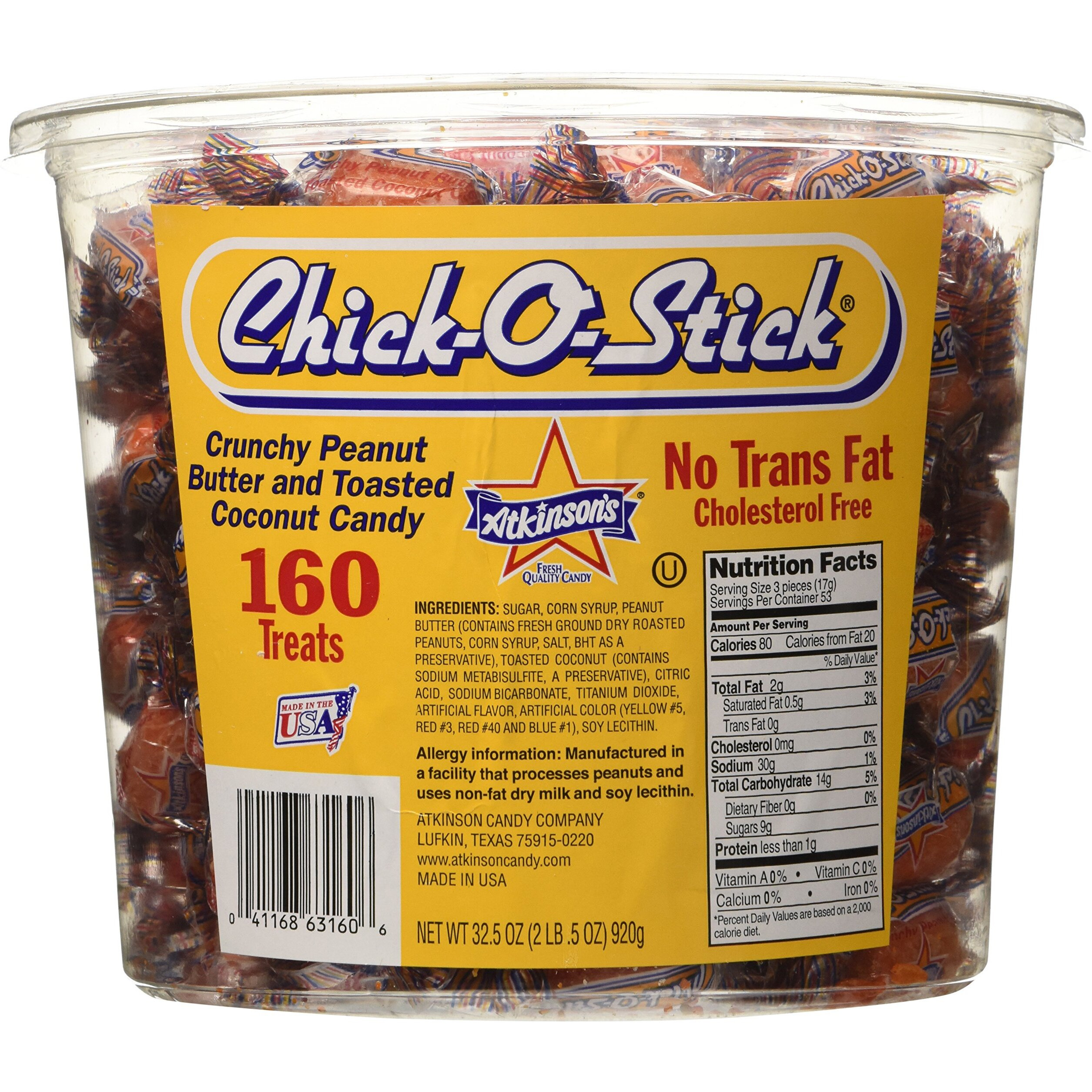 Chick-O-Stick 160 Piece Tub
