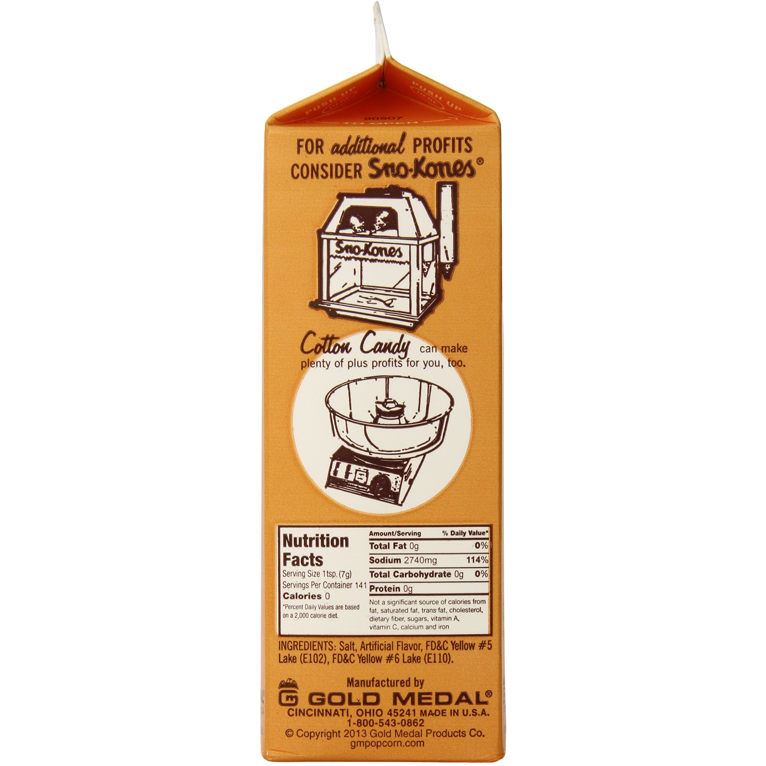 Gold Medal Prod. 2045 Flavacol Seasoning Popcorn Salt 35Oz.