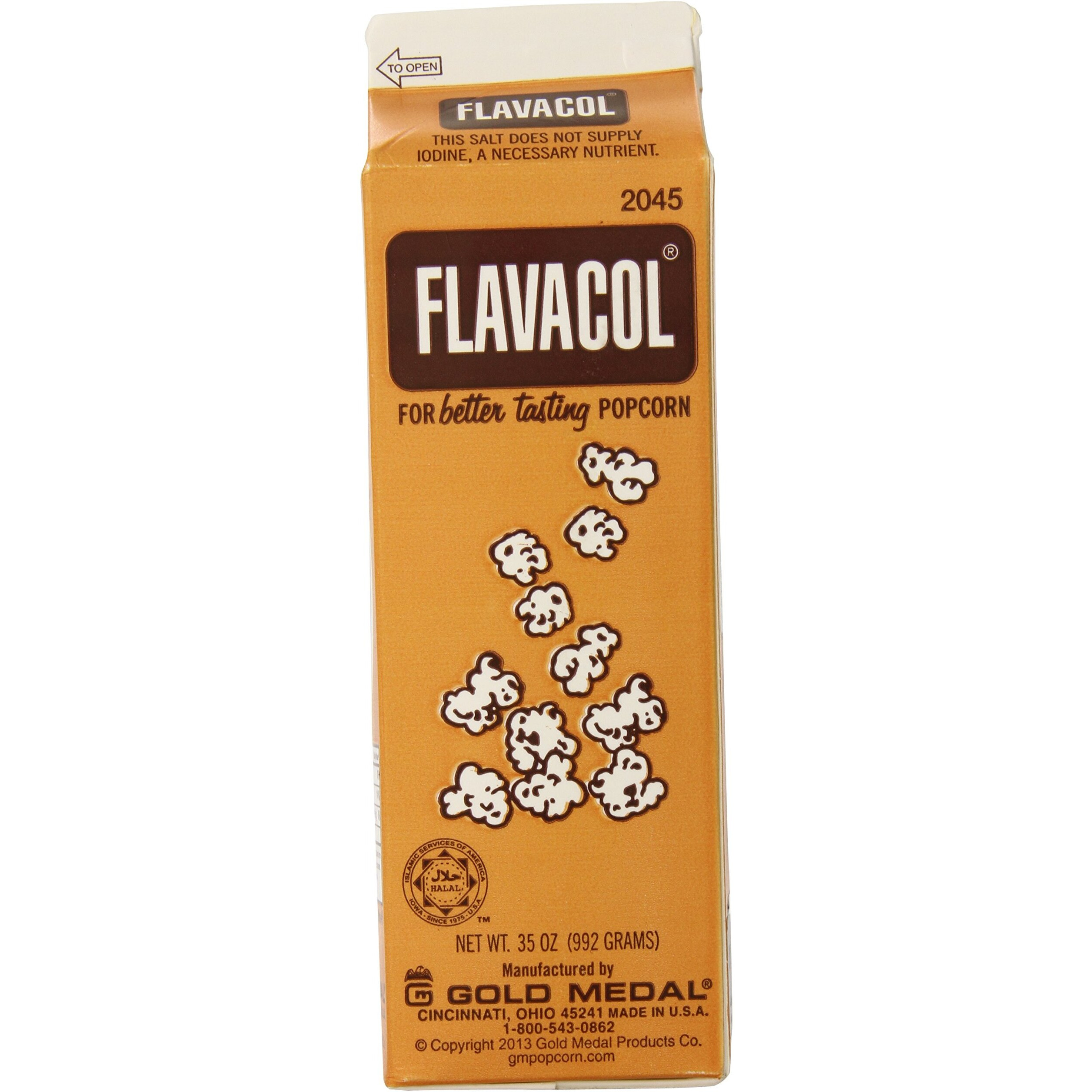 Gold Medal Prod. 2045 Flavacol Seasoning Popcorn Salt 35Oz.