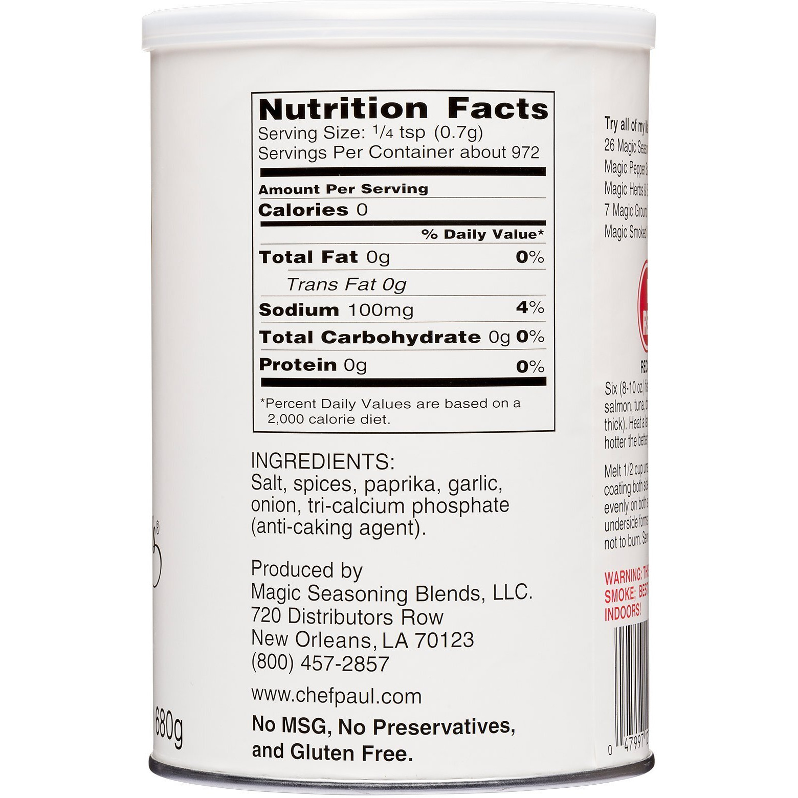 Chef Paul Blackened Redfish Magic Seasoning, 24 Ounces, Packaging May Vary