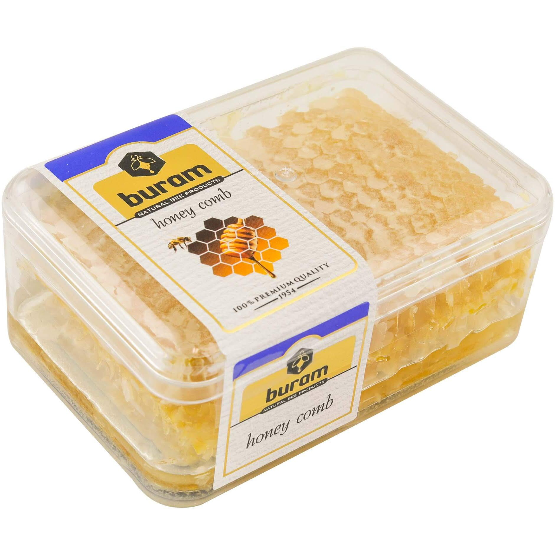 Buram Gourmet Honeycomb, 100% All-Natural Raw Honeycomb From The Turkish Mountains, No Additives, No Preservatives, Sweet N Chewy, 7.1Oz
