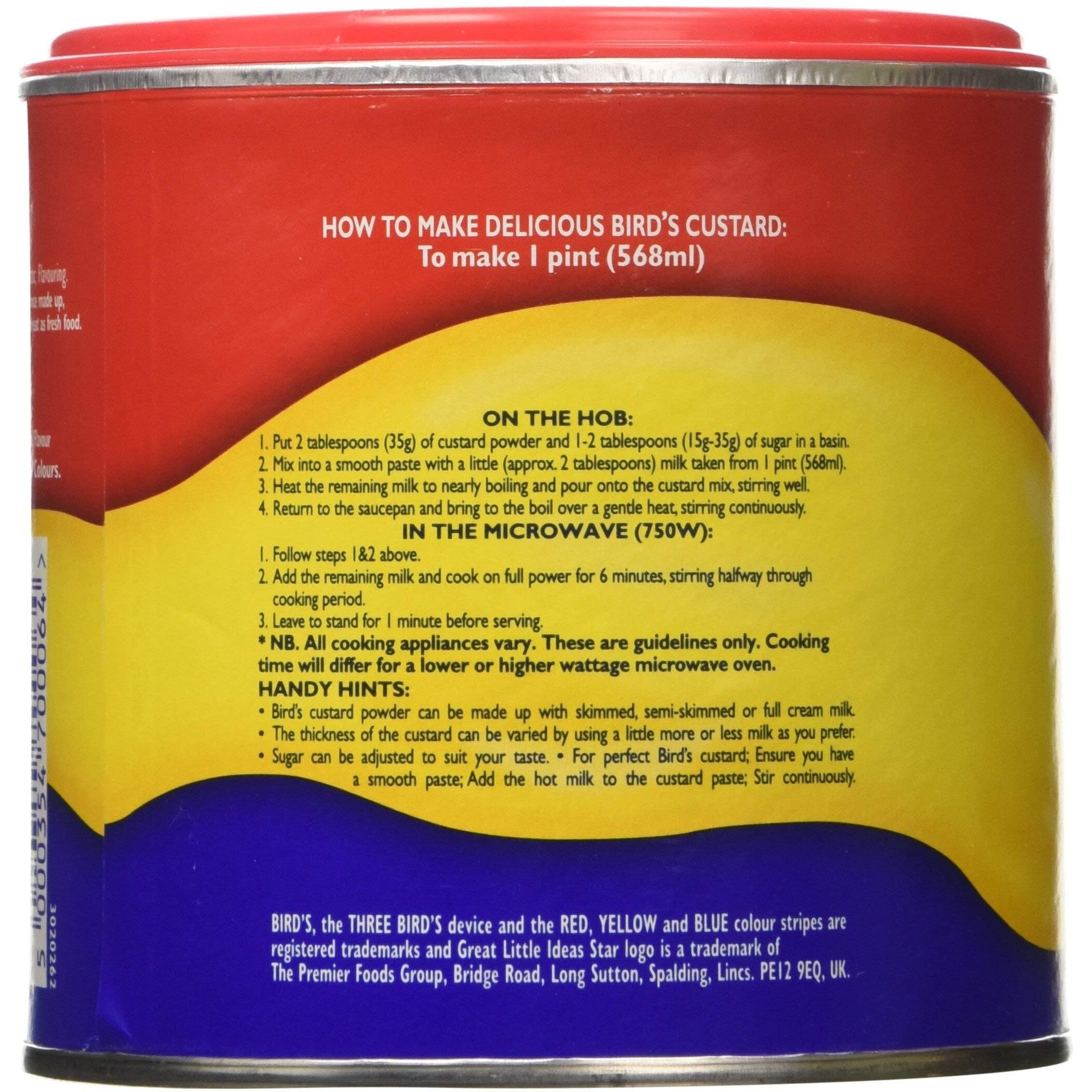 Bird's Traditional Custard Powder 250G