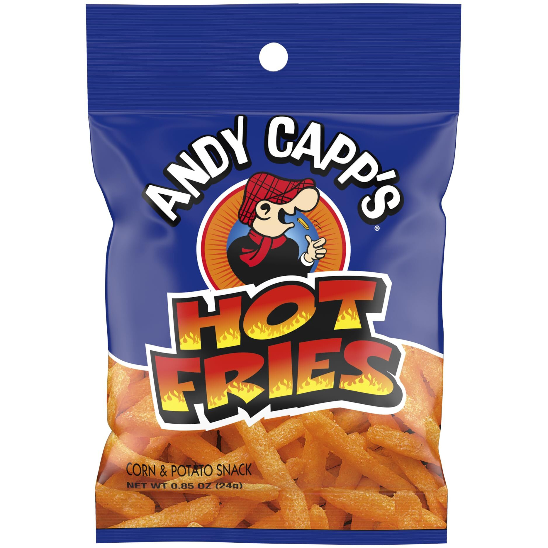 Andy Capp's Hot Fries, 0.85 Oz, 72 Pack