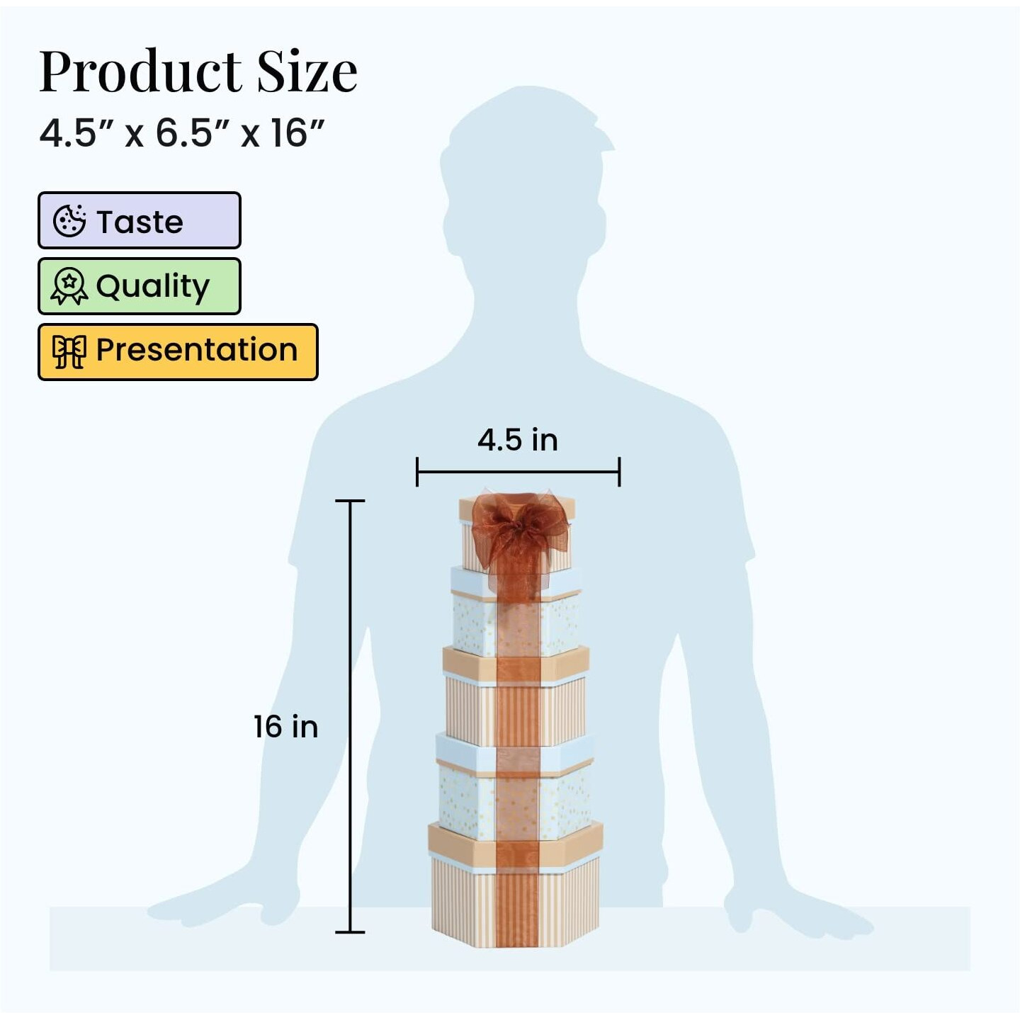 Broadway Basketeers Celebration Gift Tower With Sweets & Nuts