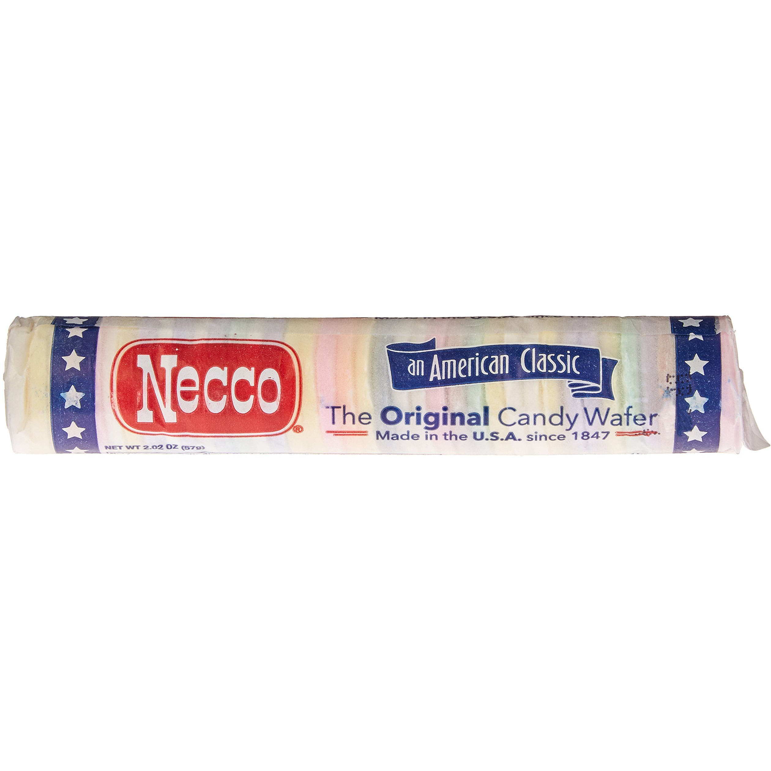 Necco Assorted Original Candy Wafers 24-2.02 Oz Rolls, Net Wt 3 Lbs