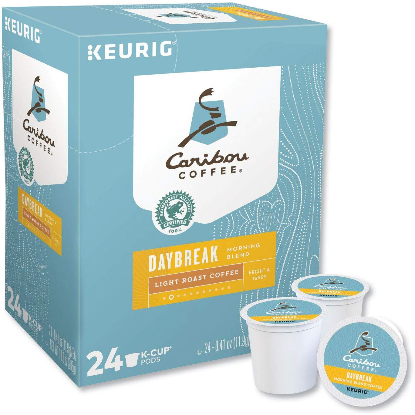Caribou Coffee Daybreak Morning Blend, K-Cups For Keurig Brewers, 24 Count (Pack Of 4)