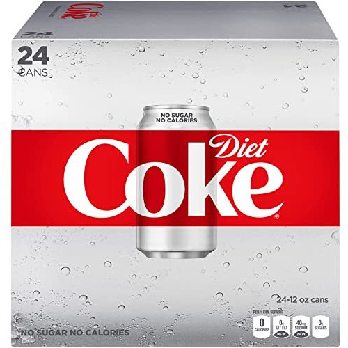 Diet Coke, 12 Oz, Case Of 24 Cans