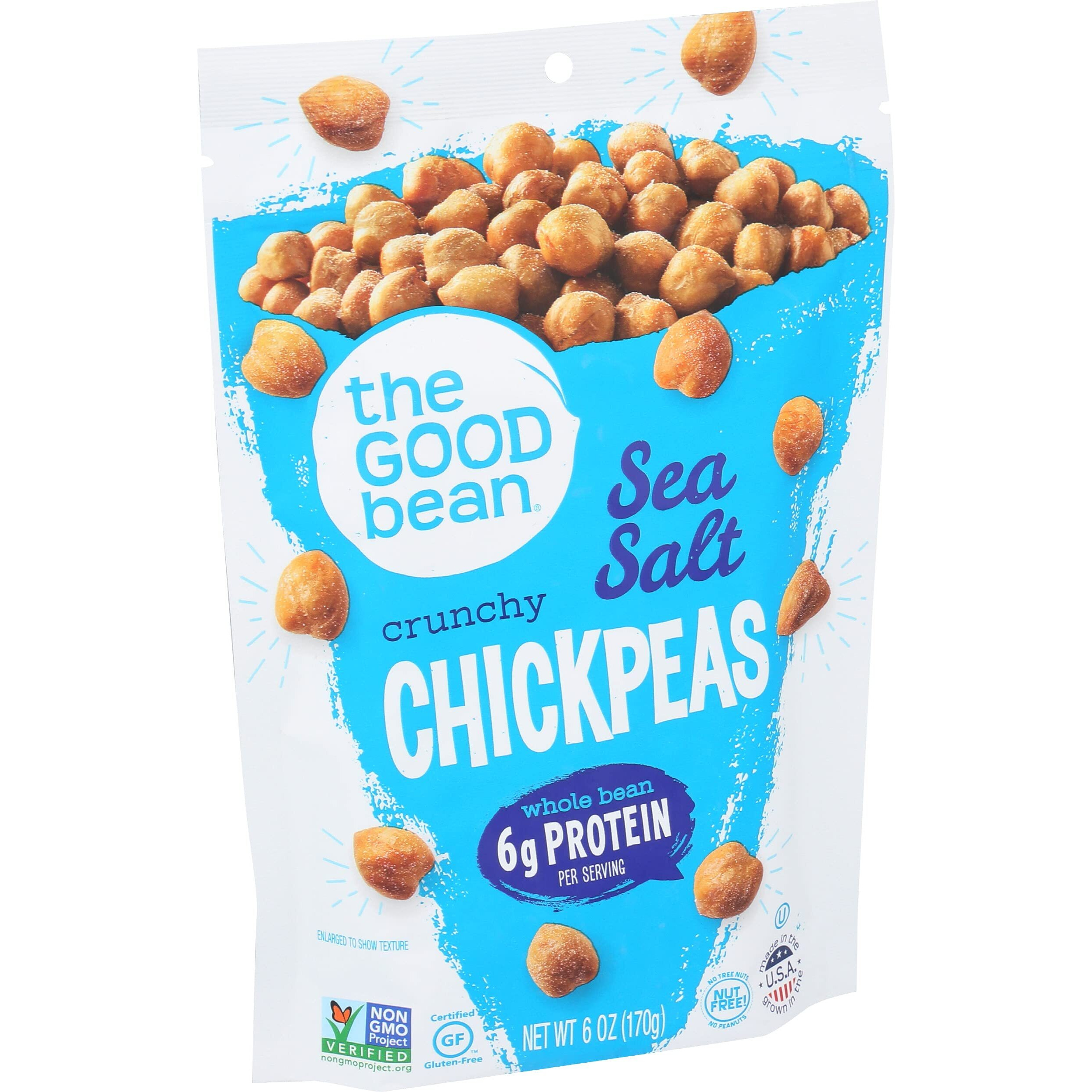 The Good Bean Chickpea Snack-Sea Salt-6 Oz