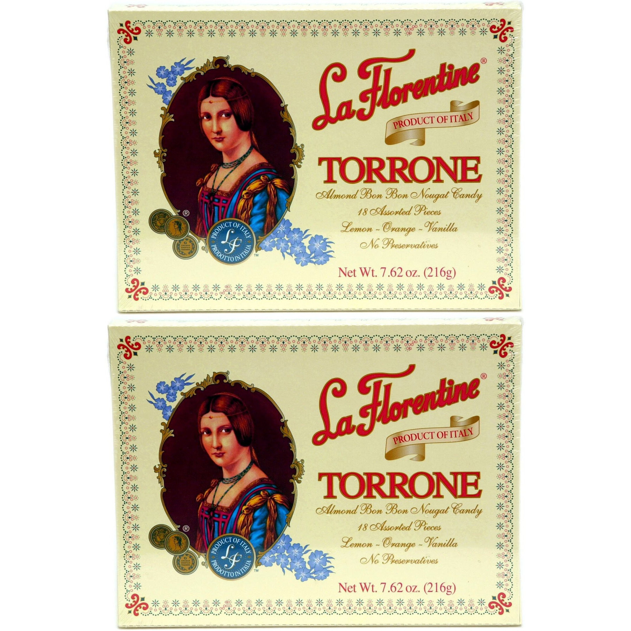 La Florentine Torrone 18 Pc Assortment Box, Pack Of 2