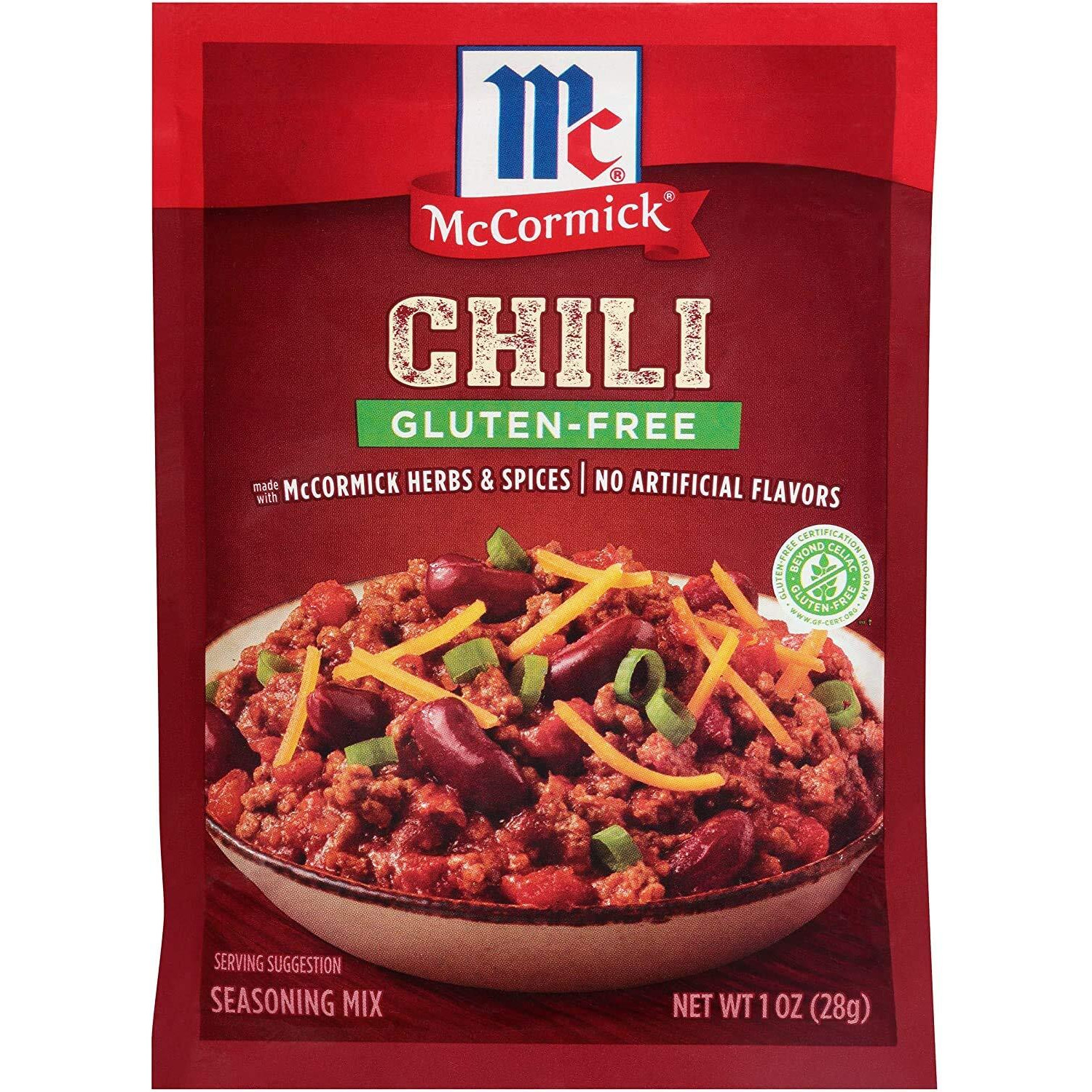 Mccormick Gluten-Free Chili Seasoning Mix 1Oz (3 Pack)