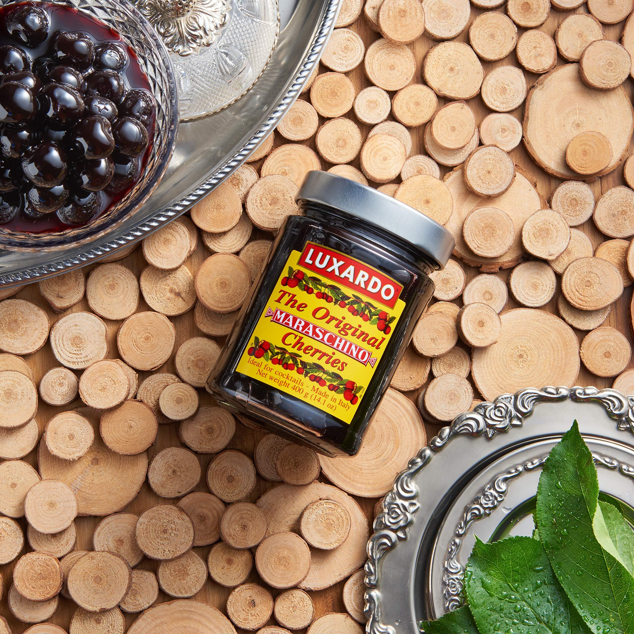 Luxardo The Original Maraschino Cherries | Gourmet Italian Maraschino Cherries | Ideal For Cocktails And Desserts, 400G Jar