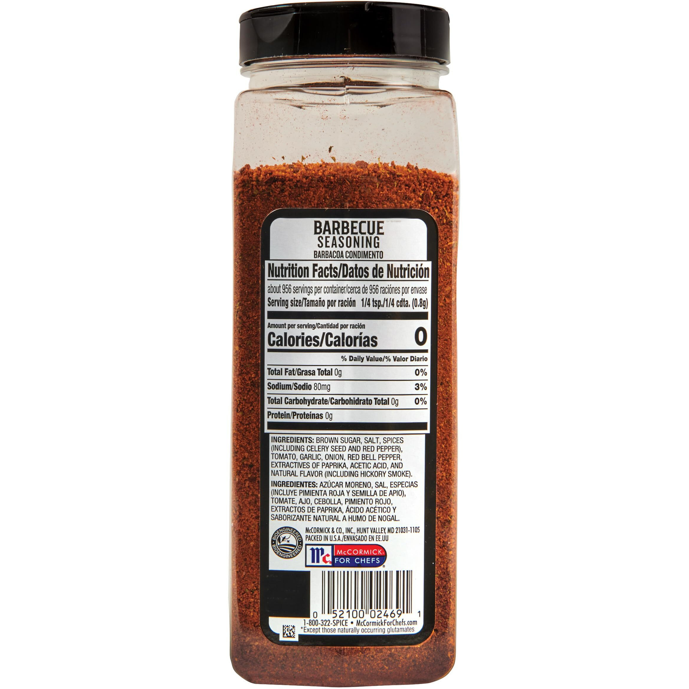 Mccormick Grill Mates Barbecue Seasoning, 27 Oz - One 27 Ounce Container Of Barbecue Rub, Perfect For Proteins, Vegetables And Fruits