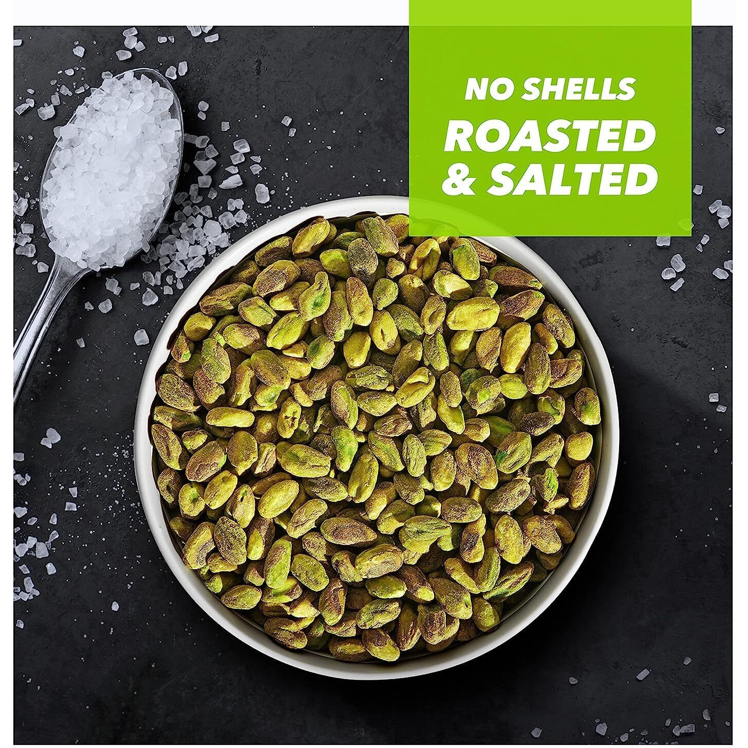 Wonderful Pistachios No Shells, Roasted & Salted Nuts, 24 Ounce Resealable Bag, Protein Snacks, Gluten Free, Healthy Snack