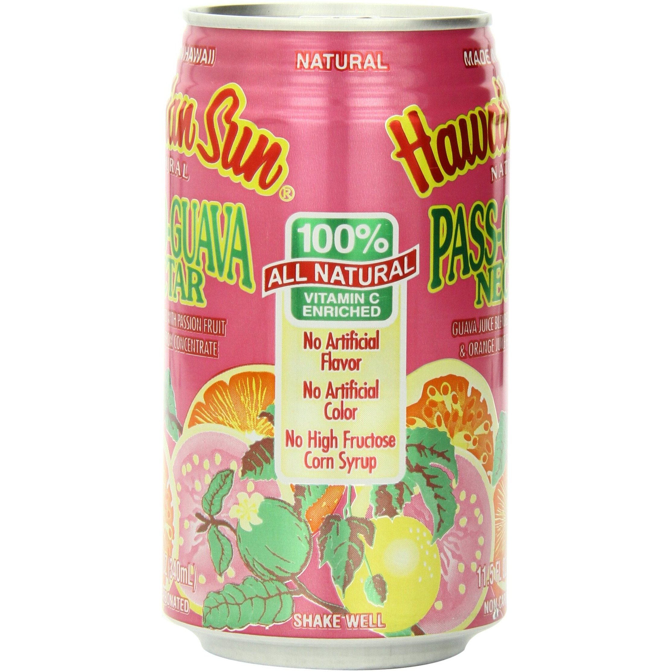 Hawaiian Sun Nectar, Pass-O-Guava, 11.5-Ounce (Pack Of 24)