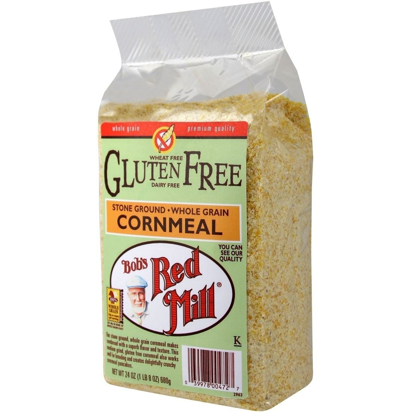 Bob's Red Mill, Corn Meal, Gluten Free, 24 Ounce (Case Of 4)