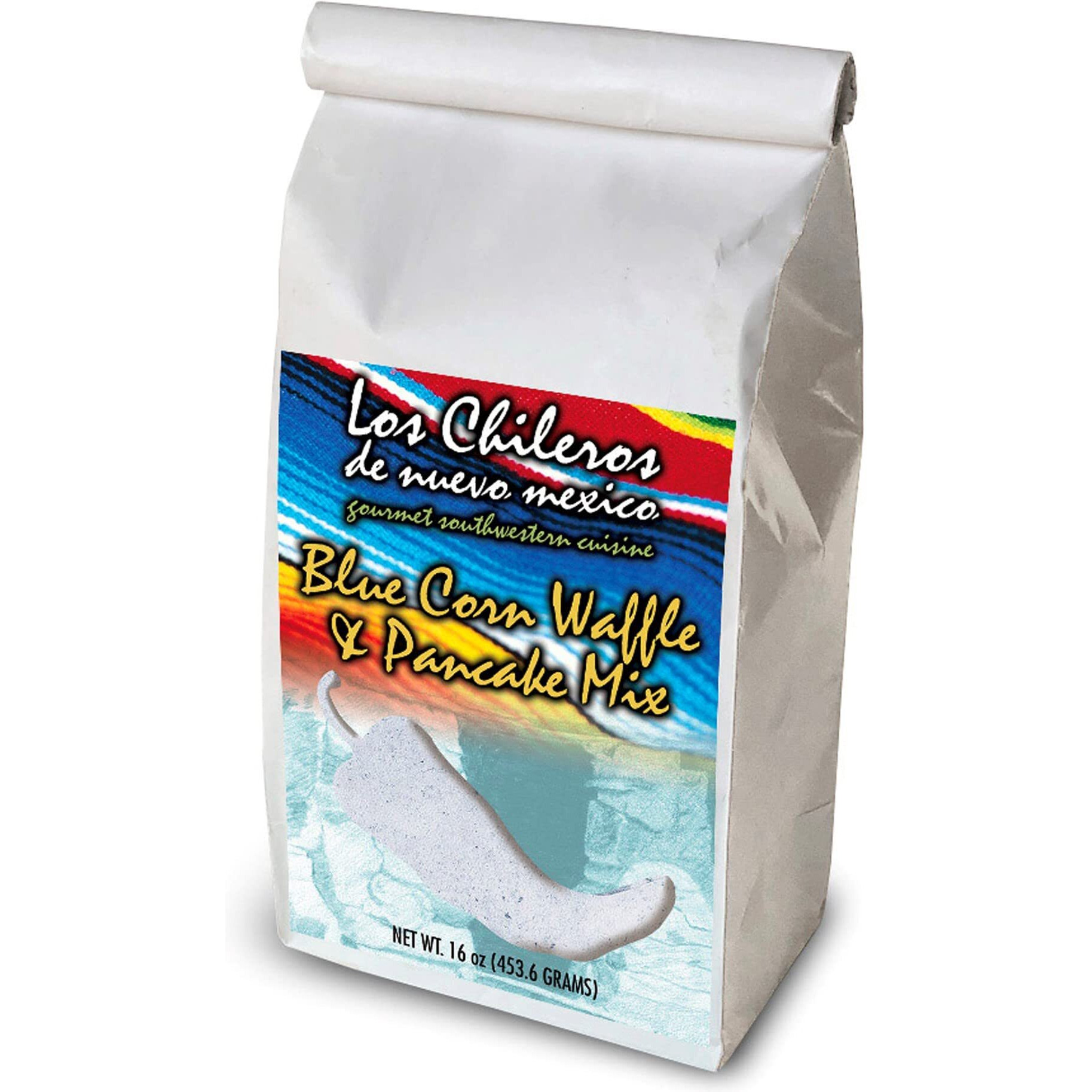 Los Chileros Blue Corn Pancake And Waffle Mix, 16 Ounce