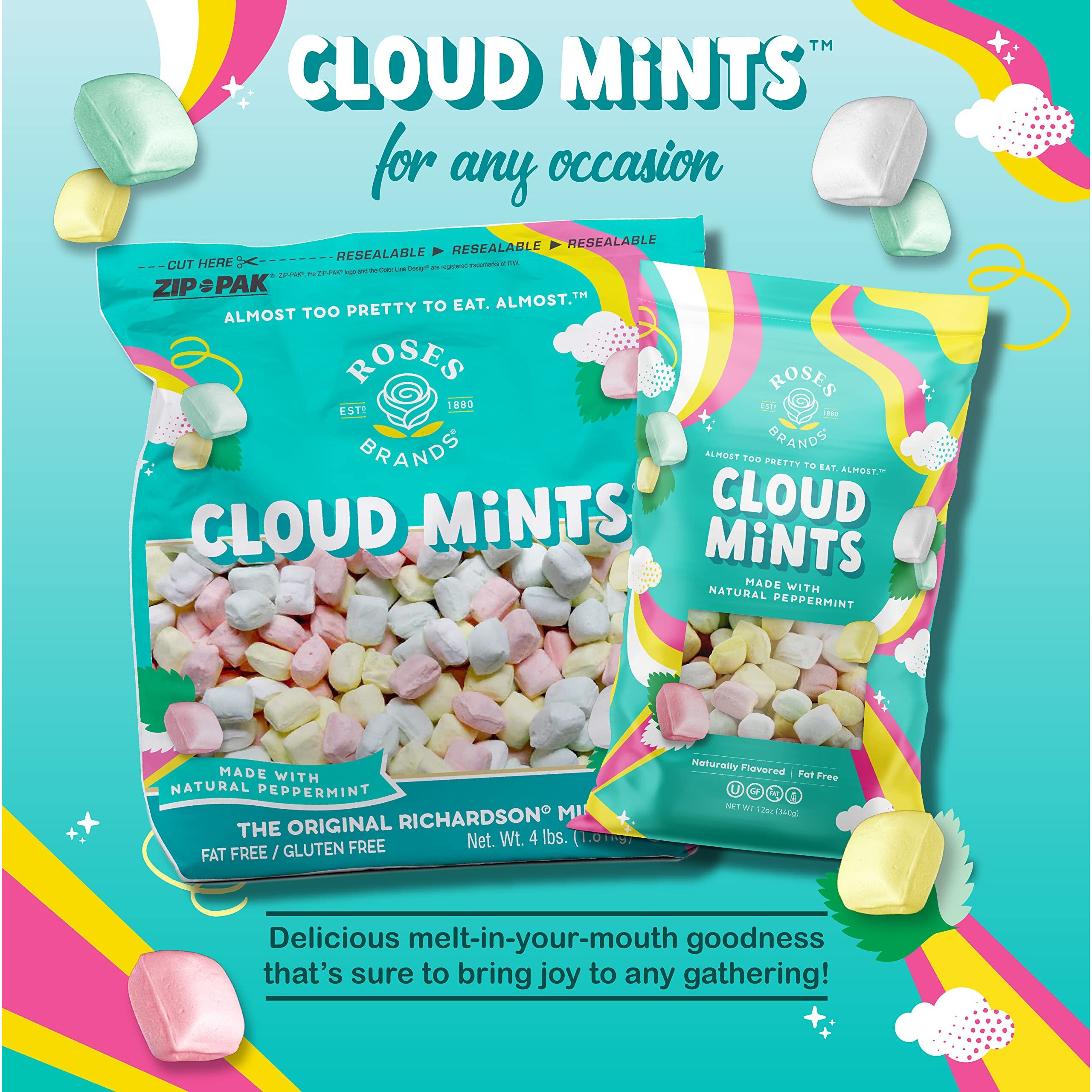Roses Brands - Cloud Mints - Peppermint Candy, 4 Lbs