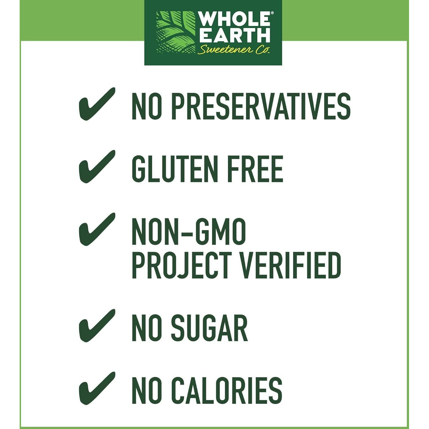 Whole Earth Sweetener Co. Stevia & Monk Fruit Sweetener, Erythritol Sweetener, Stevia Packets, Sugar Substitute, Natural Sweetener, 400 Count