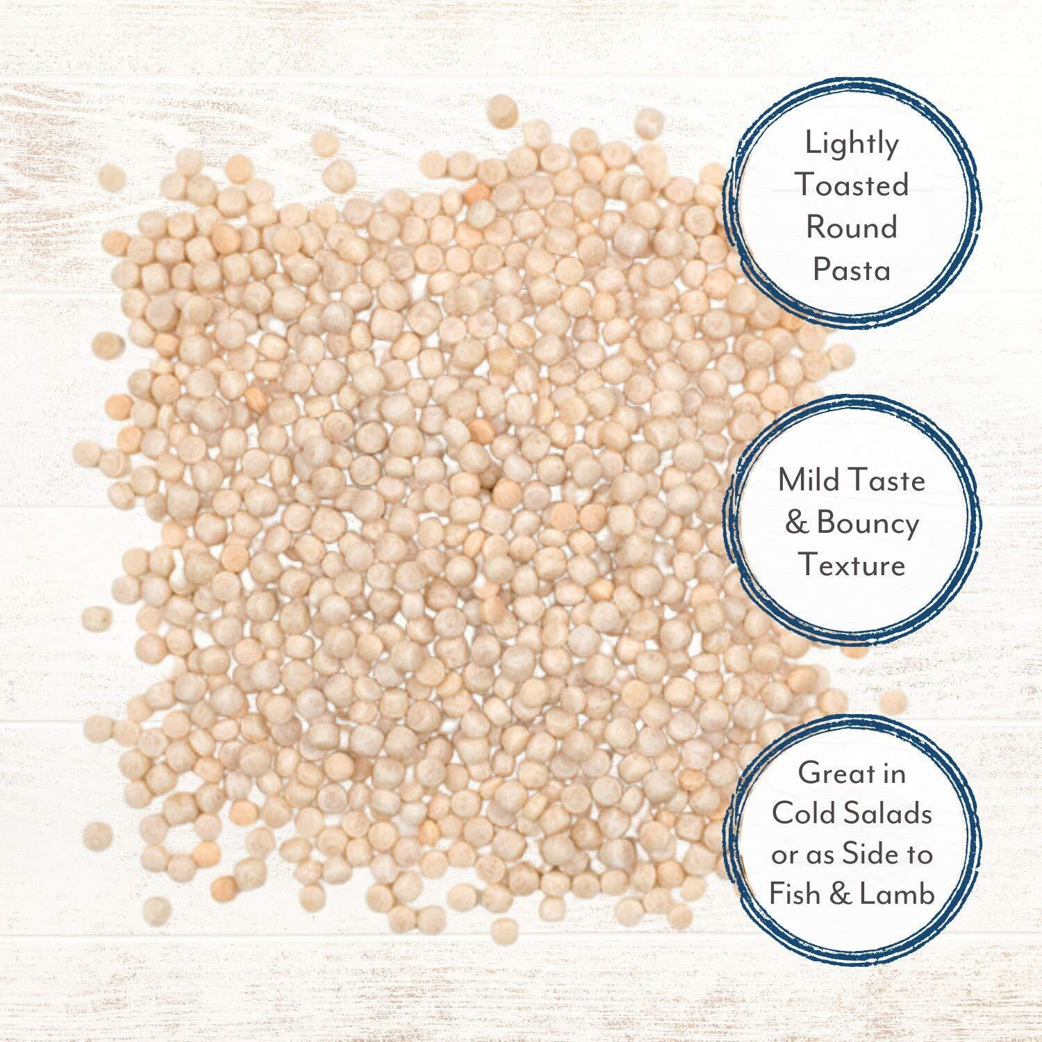 Roland Foods Toasted Israeli Couscous Pasta, Specialty Imported Food, 5-Pound Bag