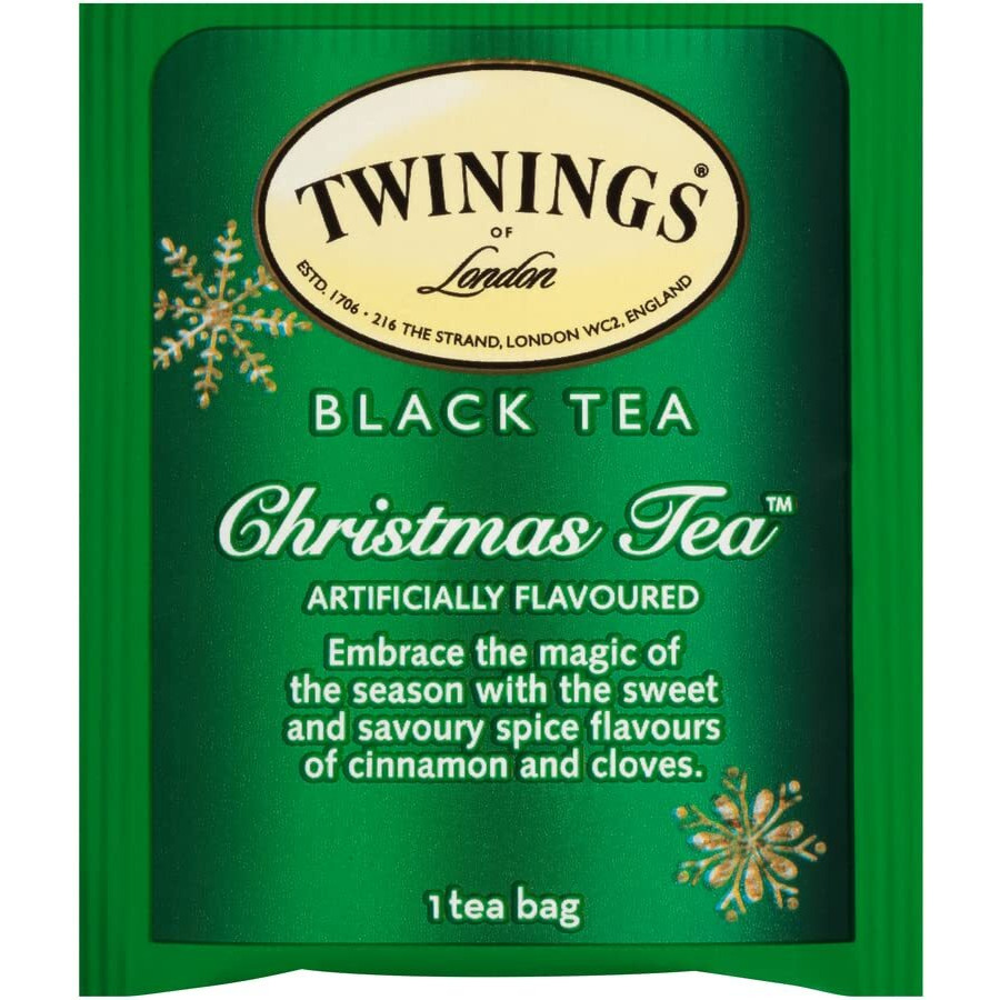 Twinings Christmas Tea - Black Tea Blended With Spicy And Aromatic Clove And Cinnamon, Tea Bags Individually Wrapped, 20 Count Ea (Pack Of 2)