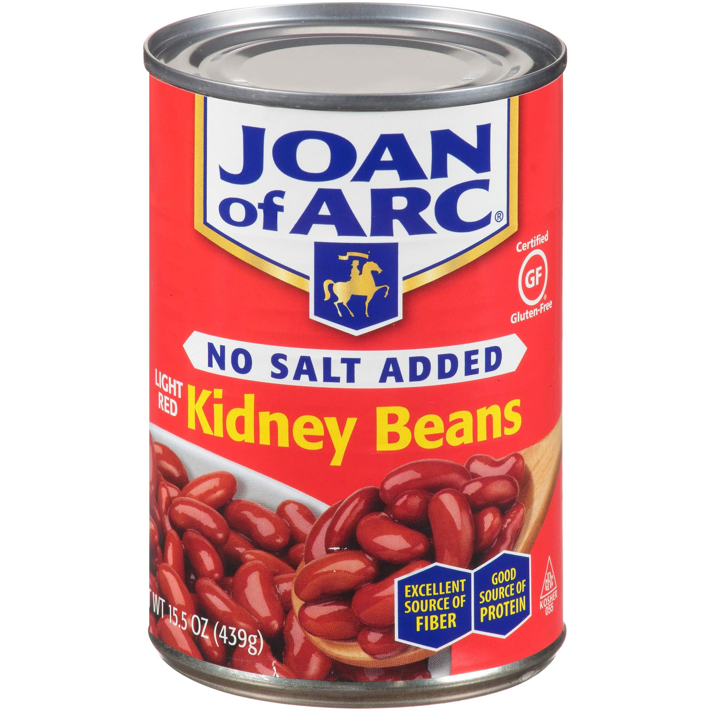 Joan Of Arc Beans, Light Red Kidney, No Salt Added, 15.5 Ounce (Pack Of 12)
