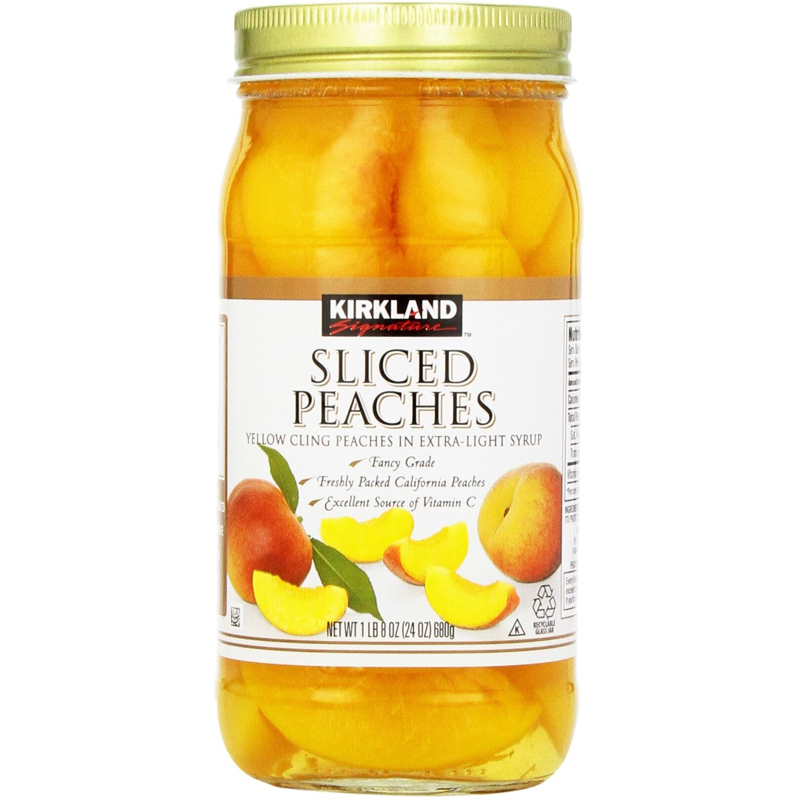 Kirkland Sliced Peaches, 24 Ounce (Pack Of 4)