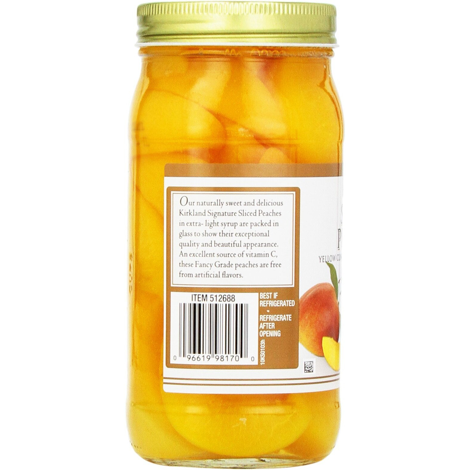 Kirkland Sliced Peaches, 24 Ounce (Pack Of 4)
