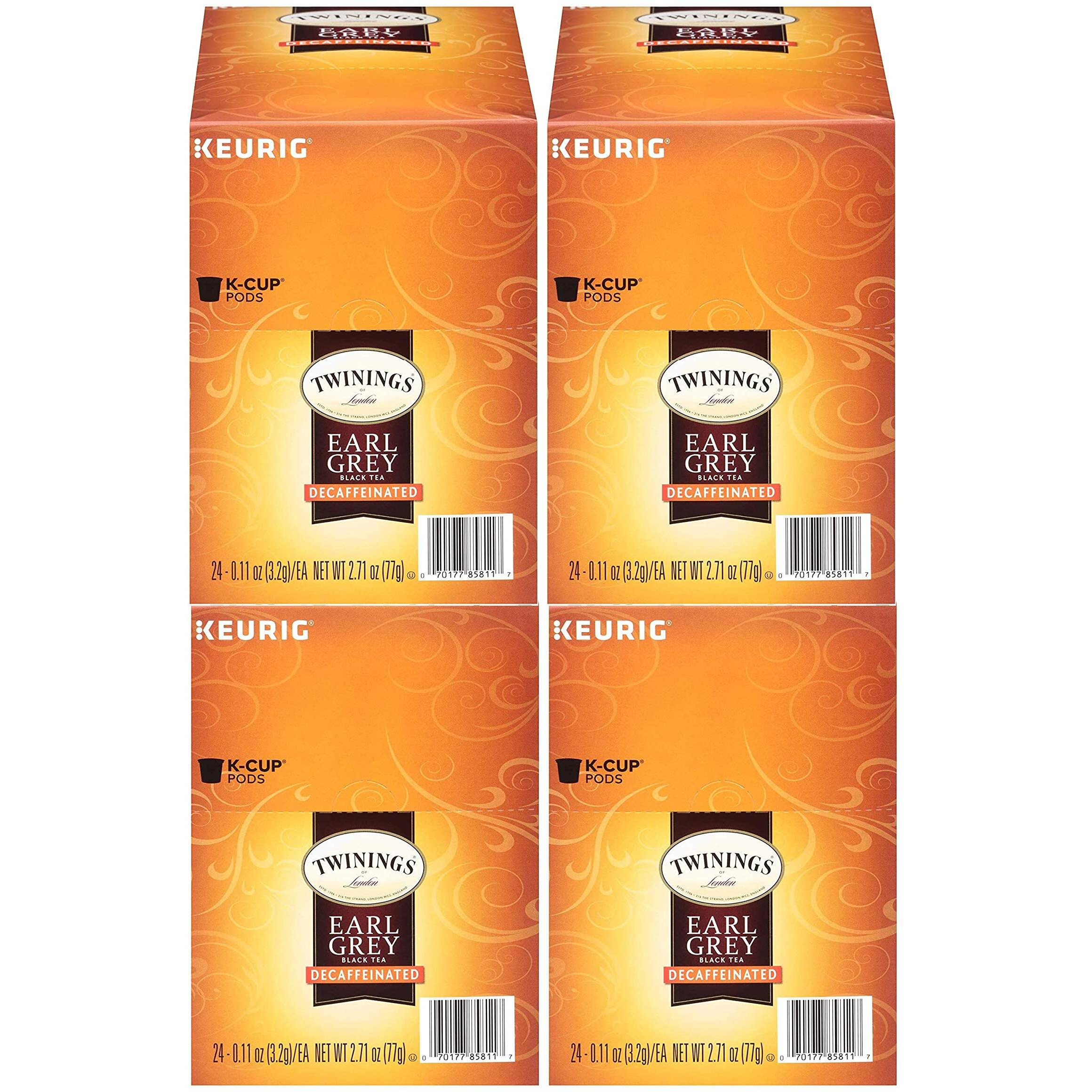 Twinings Decaf Earl Grey Tea Keurig K-Cups, 96 Count
