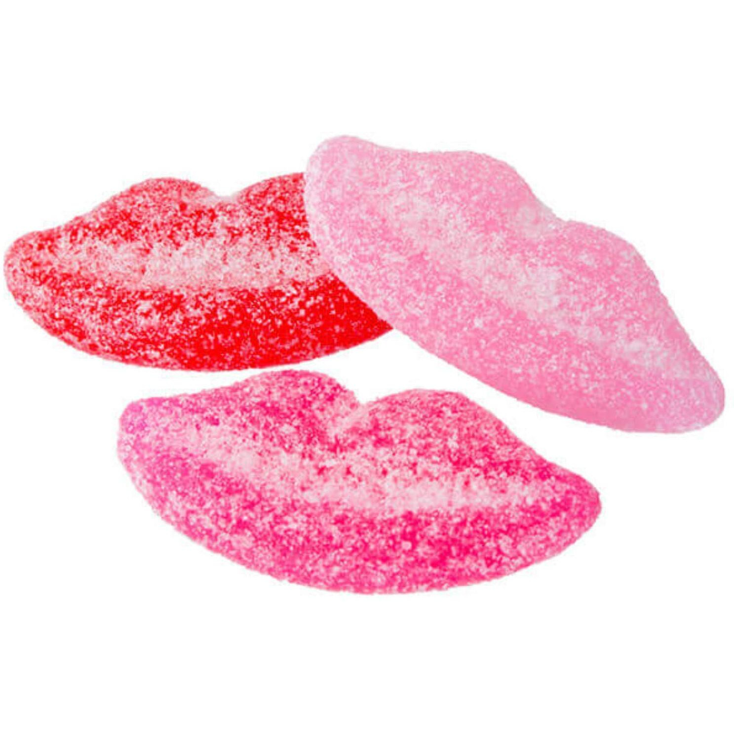 Gimbal's Fine Candies Sour Pucker-Up Gummy Lips, 1 Lb, 68 Pieces, Assorted Flavors