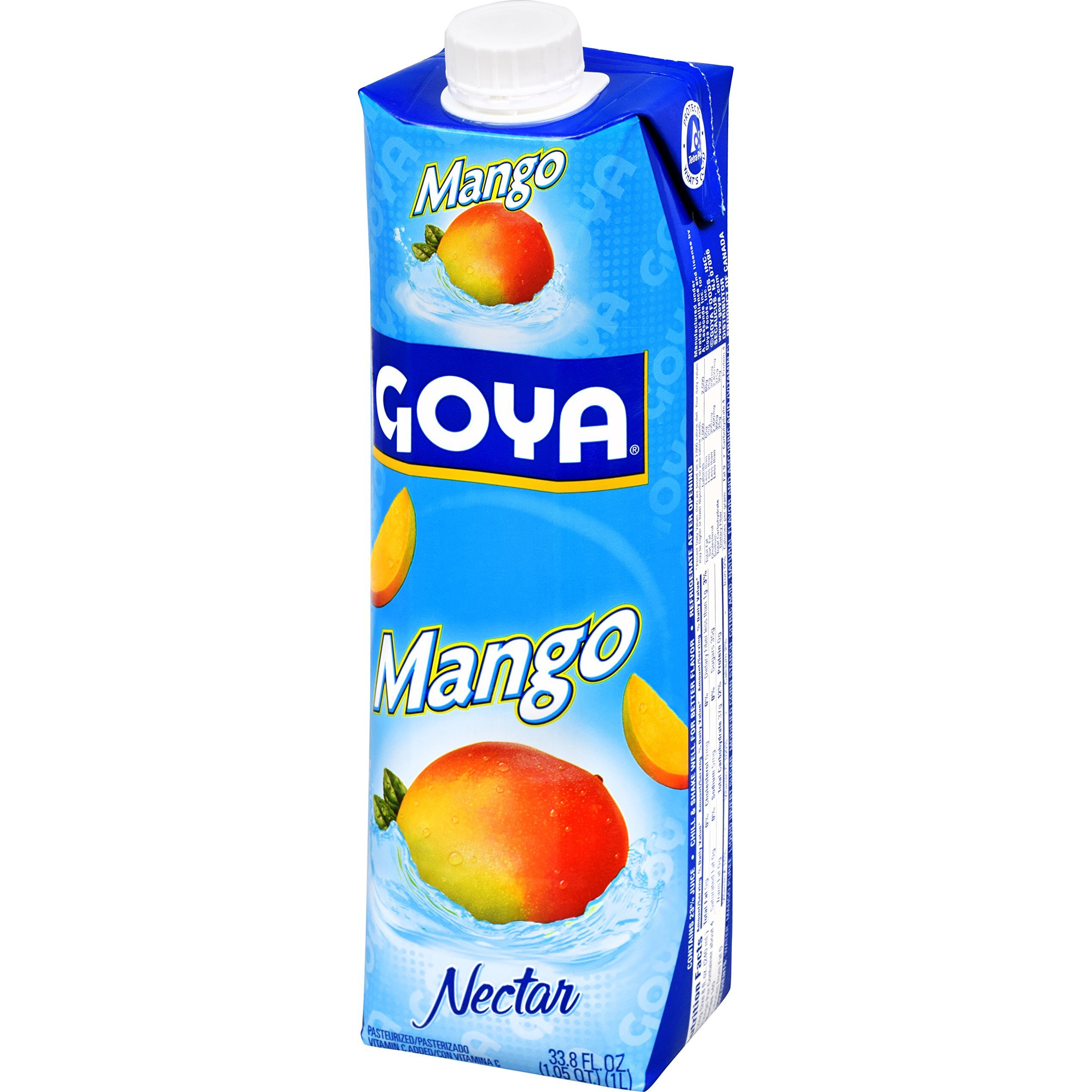 Goya Foods Mango Nectar, 33.8 Fl Oz (Pack Of 12)