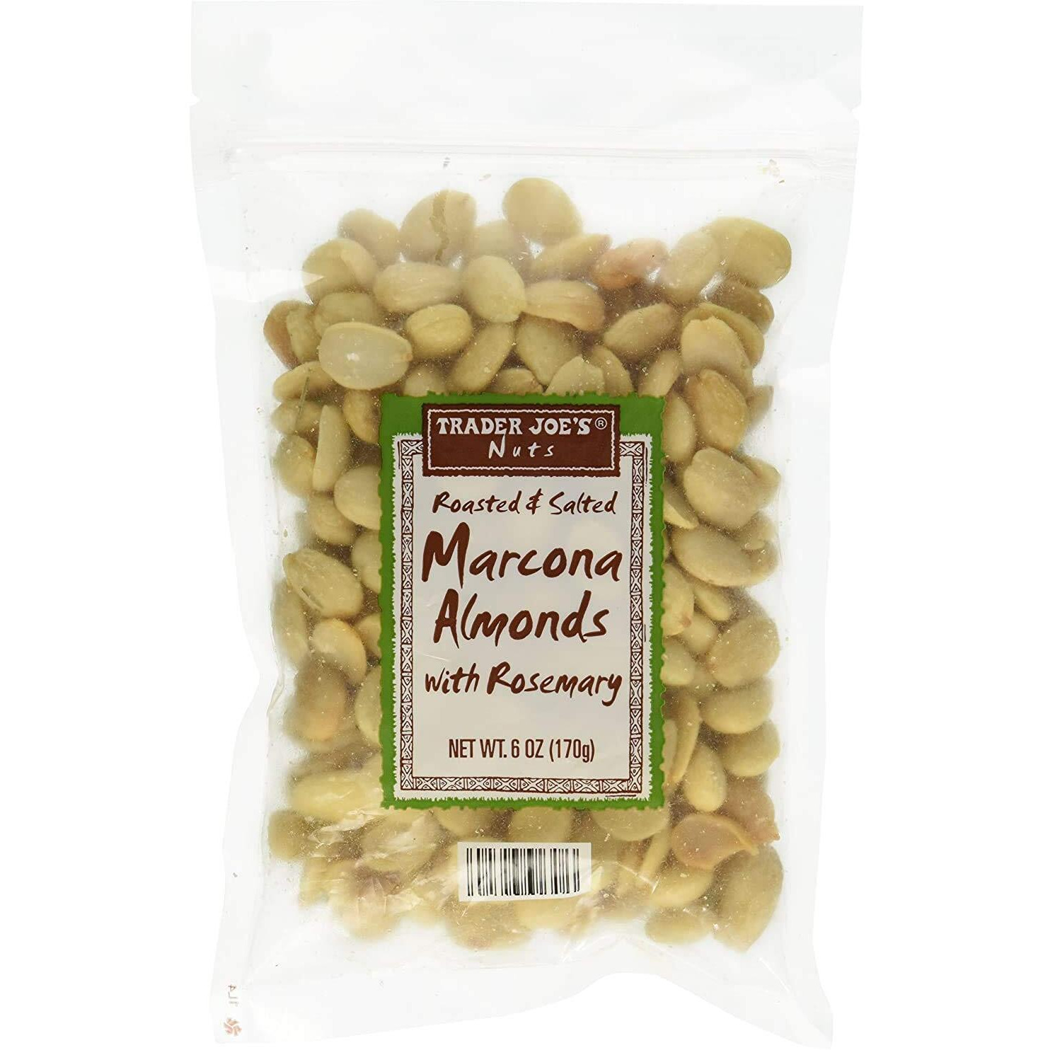 Trader Joe's Roasted And Salted Marcona Almonds With Rosemary Net Wt. 6Oz. (170G)