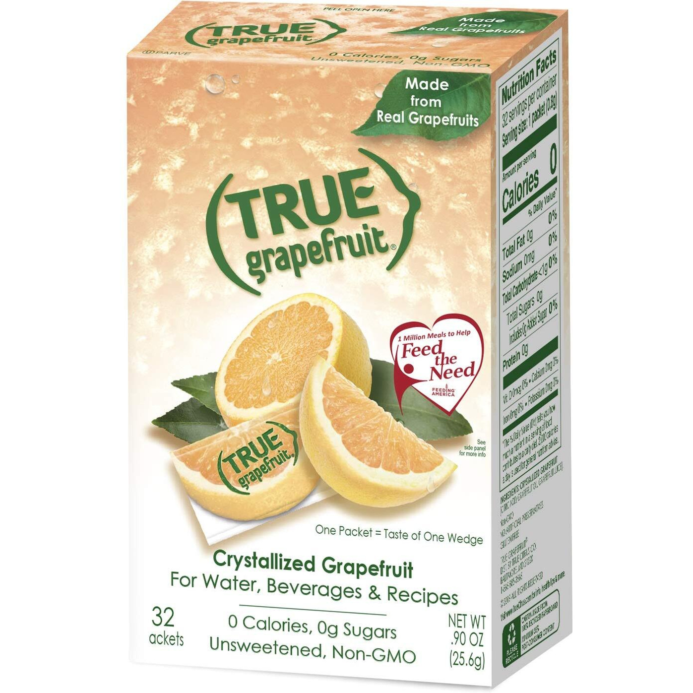 True Lemon, Lime, Orange & Grapefruit 32Ct Boxes Sampler Pack (4 Packs)