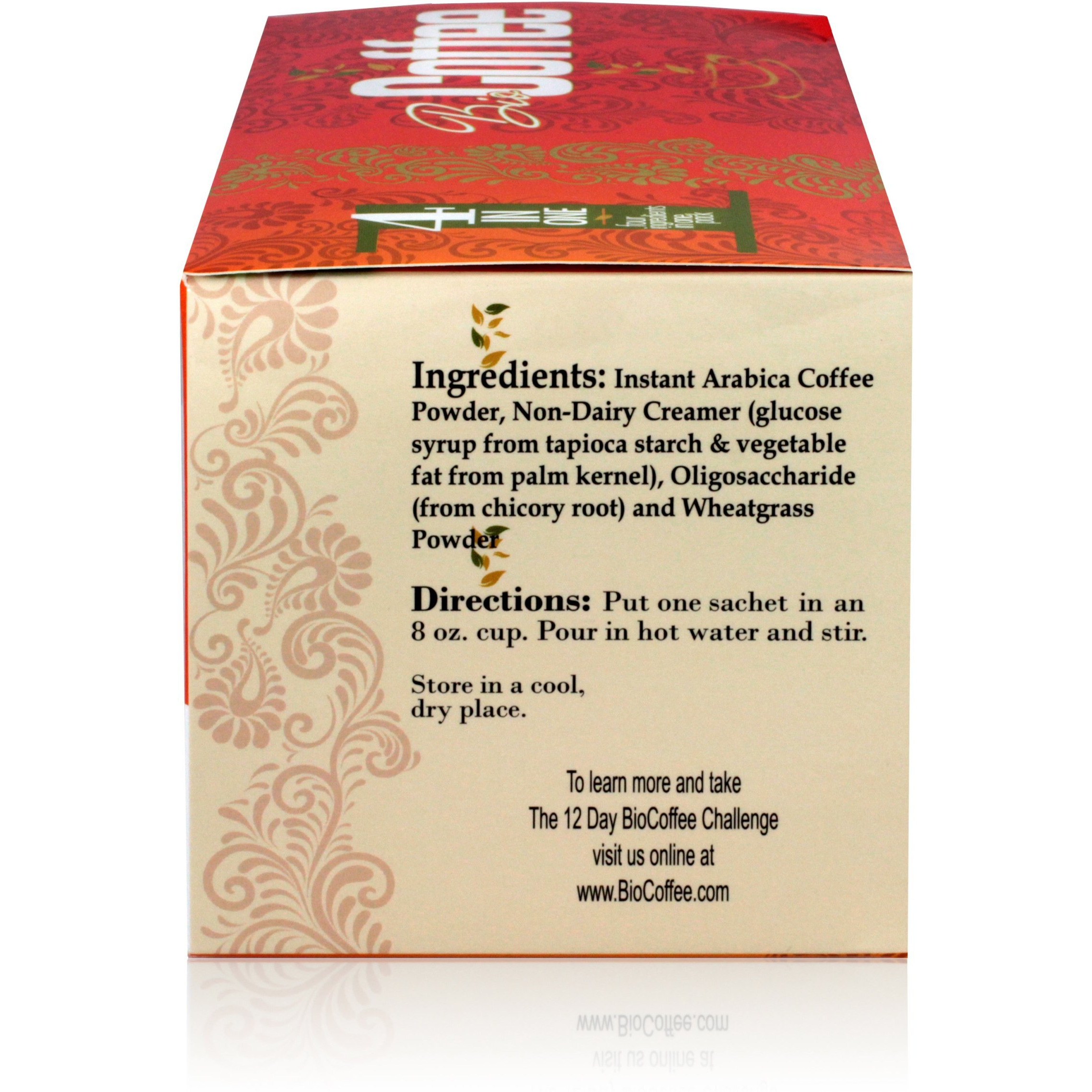 Bio Coffee- First Organic Instant Non-Dairy Alkaline Coffee (1 Box)