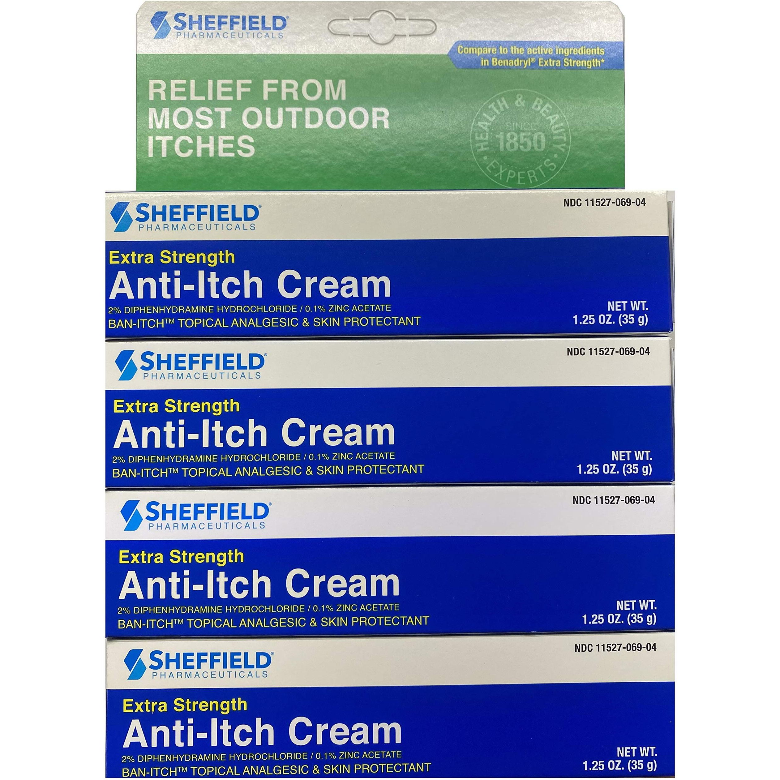 Dr. Sheffield's Anti-Itch Cream With Histamine Blocker - 1.25 Oz. (4)