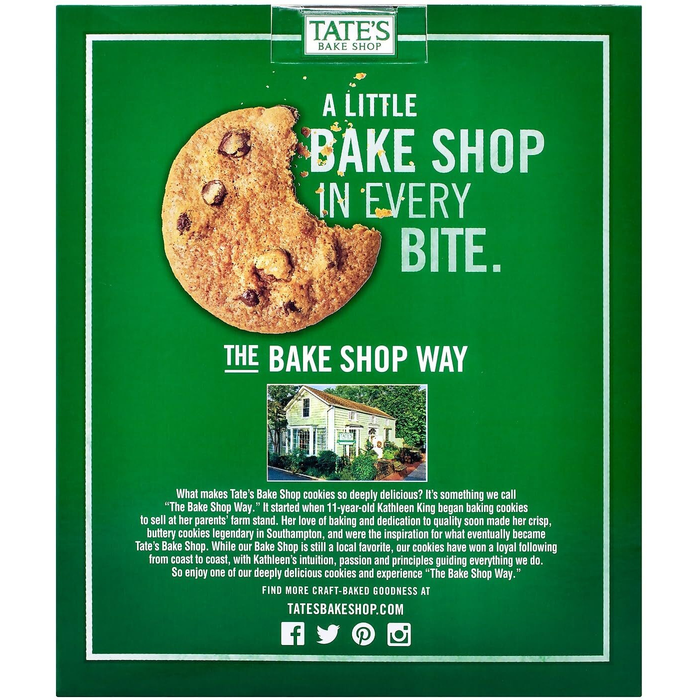 Tate's Bake Shop Thin Crispy Scrumptious Chocolate Chip Cookie Box, 21 Ounce