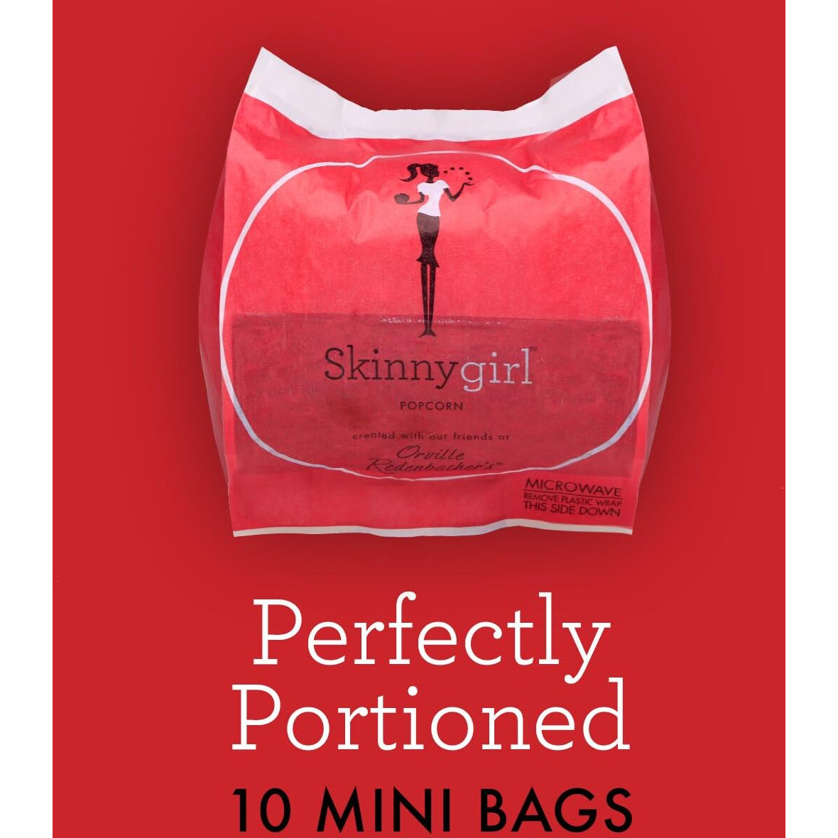 Skinny Girl Lime & Salt Popcorn 10 Mini Bags, 15Oz