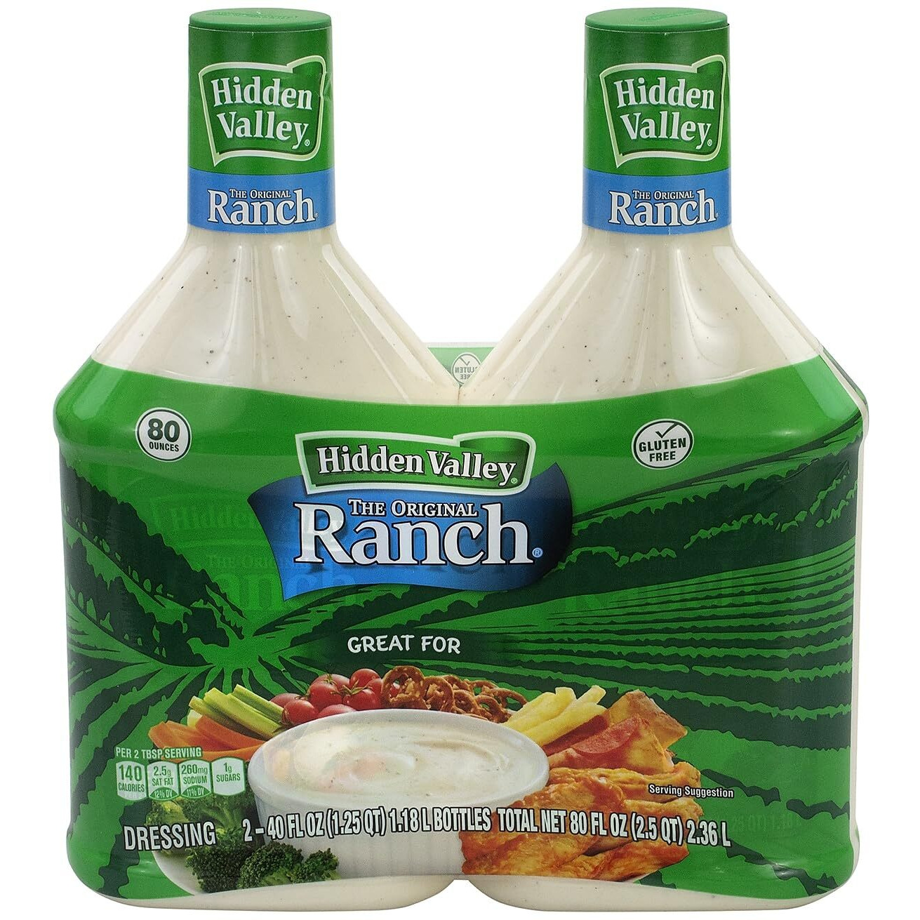 Hidden Valley The Original Ranch Dressing, 40 Oz., 2/Pack (900-00027)