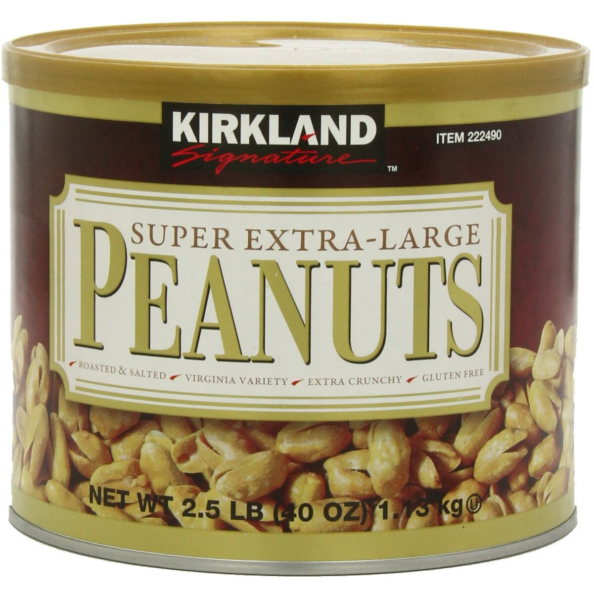 Kirkland Signature Super Xl Va Peanuts, 40 Ounce, Light Brown