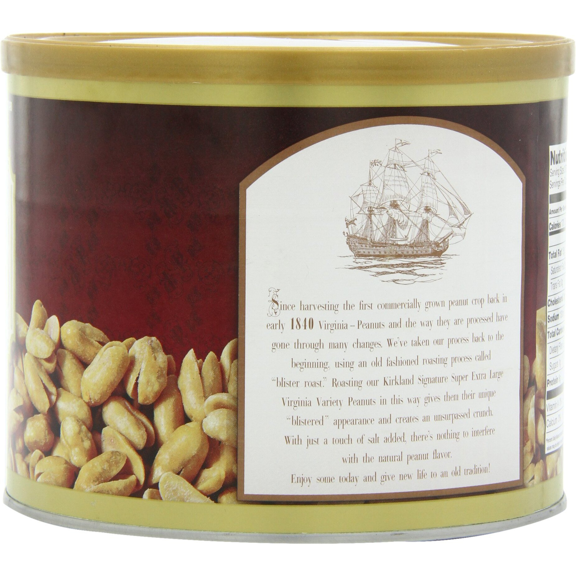 Kirkland Signature Super Xl Va Peanuts, 40 Ounce, Light Brown