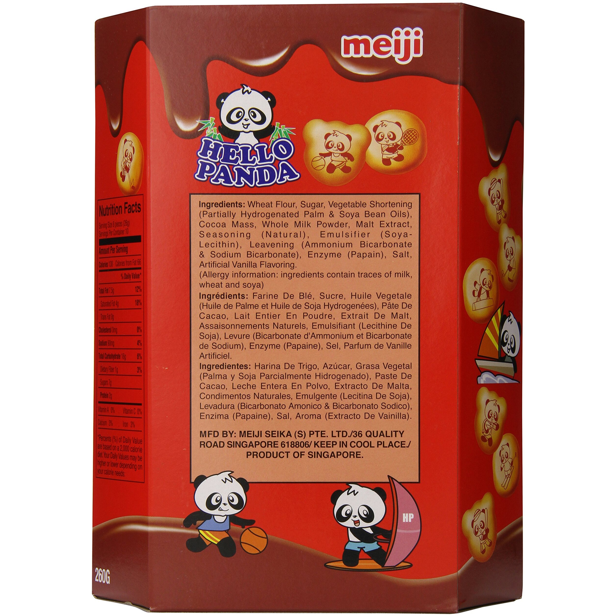 Meiji Hello Panda Chocolate Biscuit, 9.1 Ounce