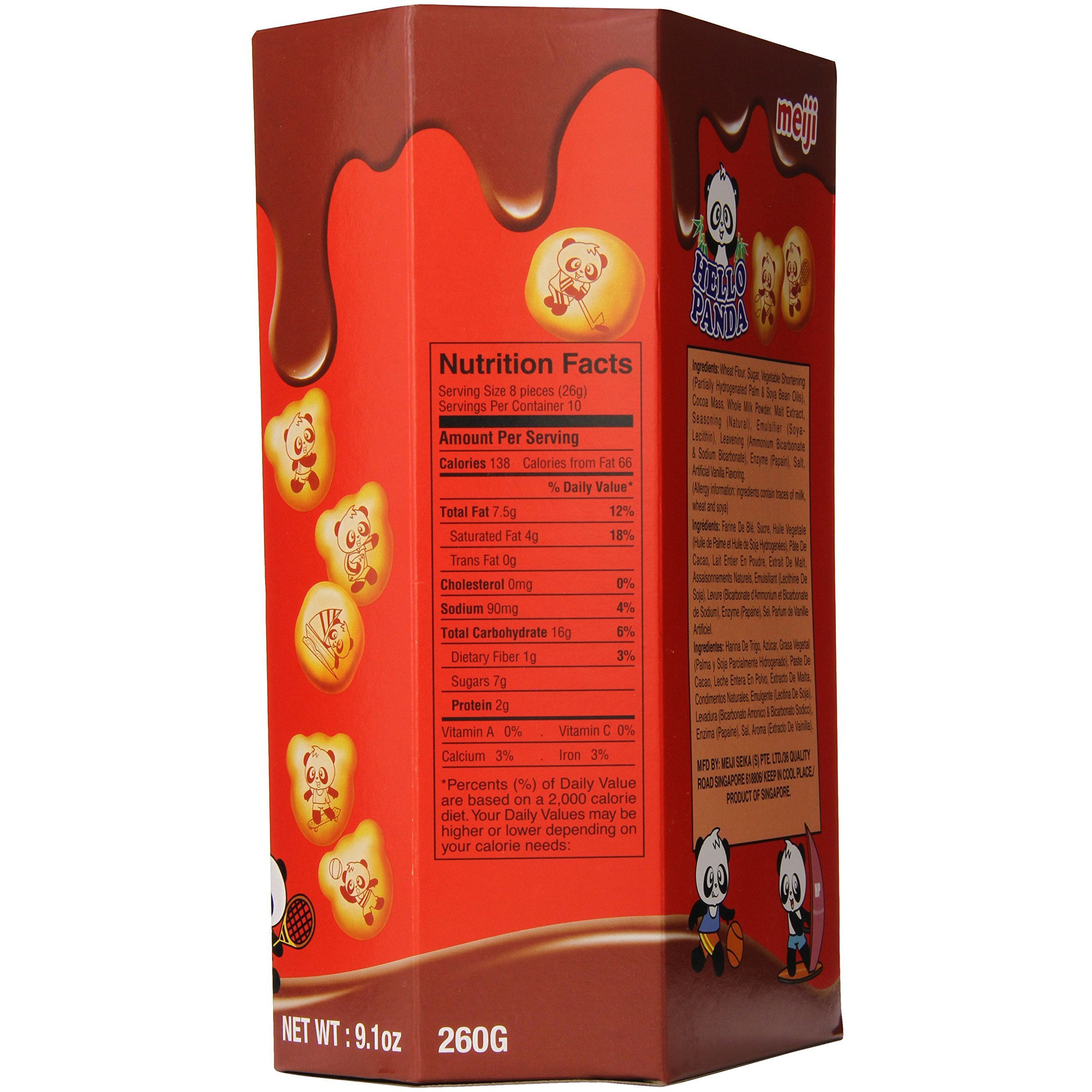 Meiji Hello Panda Chocolate Biscuit, 9.1 Ounce