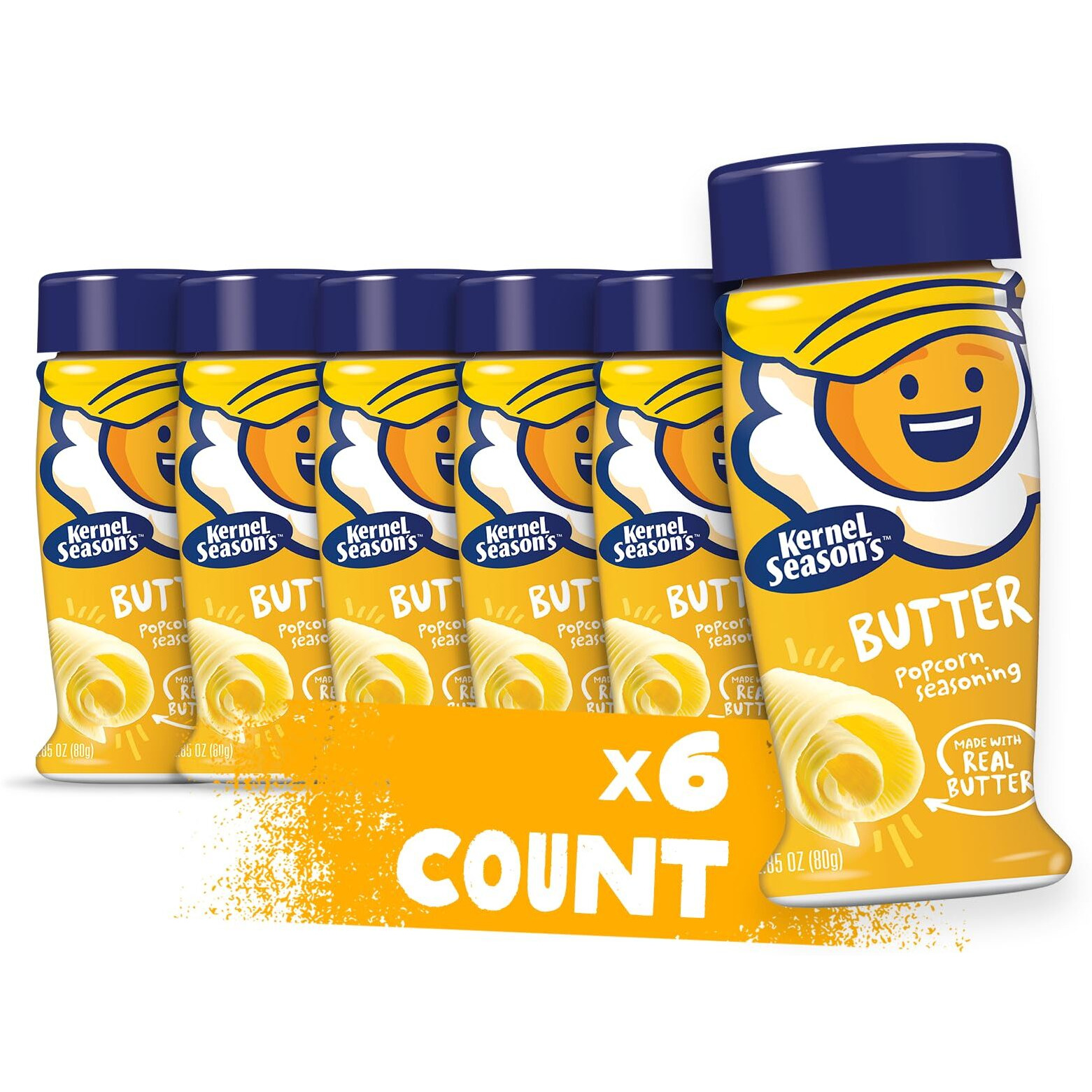 Kernel Season's Popcorn Seasoning, Butter, 2.85 Ounce (Pack Of 6)