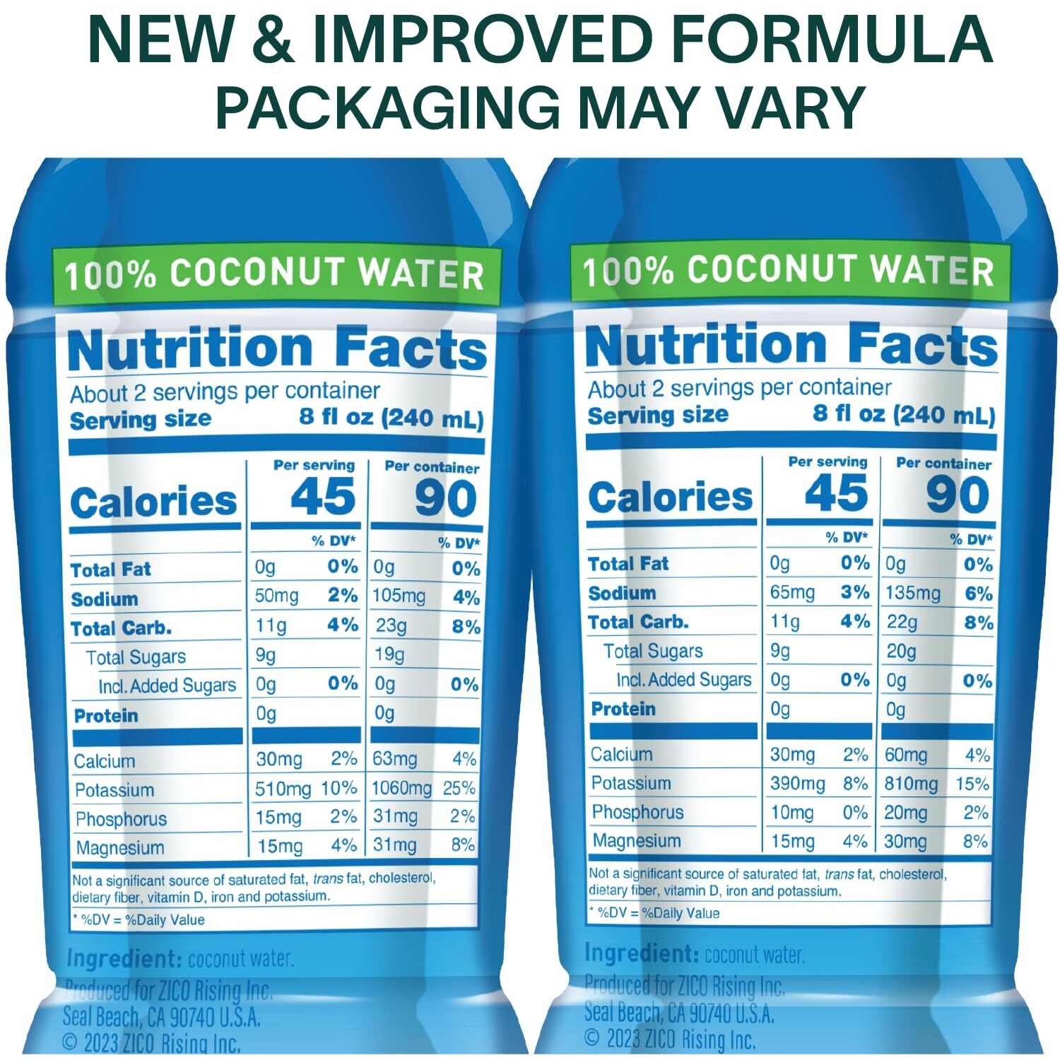 Zico 100% Coconut Water, No Added Sugar, Refreshingly Delicious, Hydration With Electrolytes, 16.9 Fl Oz (Pack Of 12)
