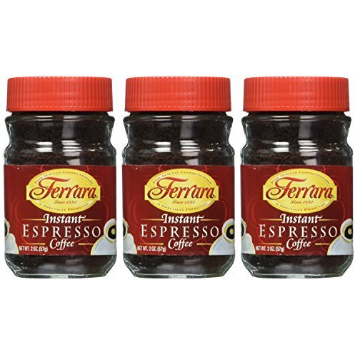 Ferrara Instant Espresso Coffee - Pack Of 3 (2 Oz Each Jar)